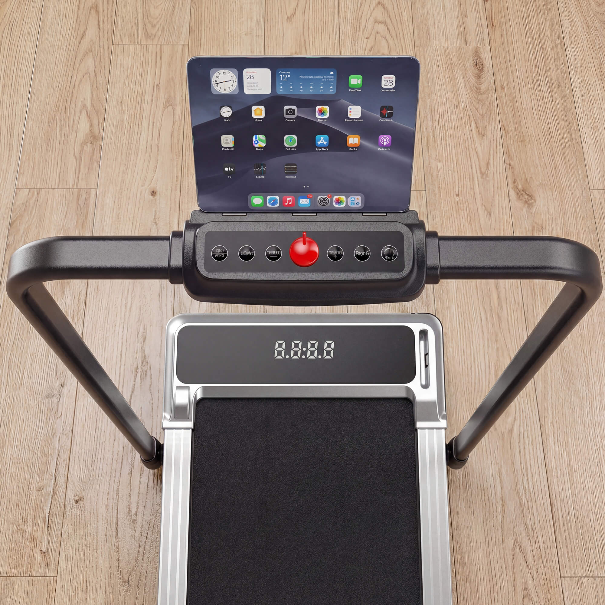 Foldable Treadmill with Handrails