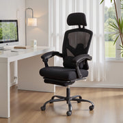 Retractable Footrest Swivel Office Chair