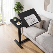 Adjustable Standing Desk with Wheels, Mobile Rolling Laptop Desk for Home Office