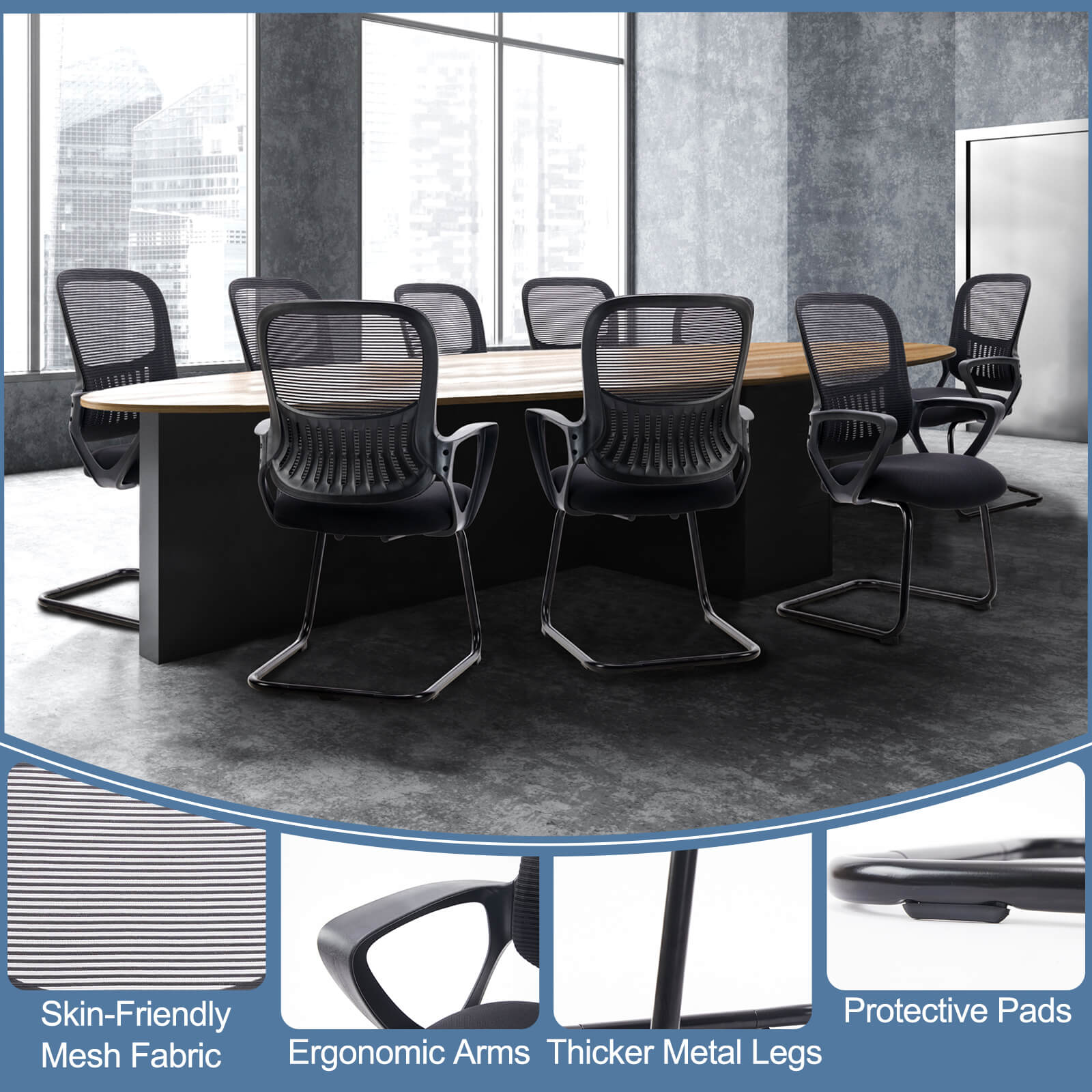 Ergonomic Mesh Office Chair with Armrests