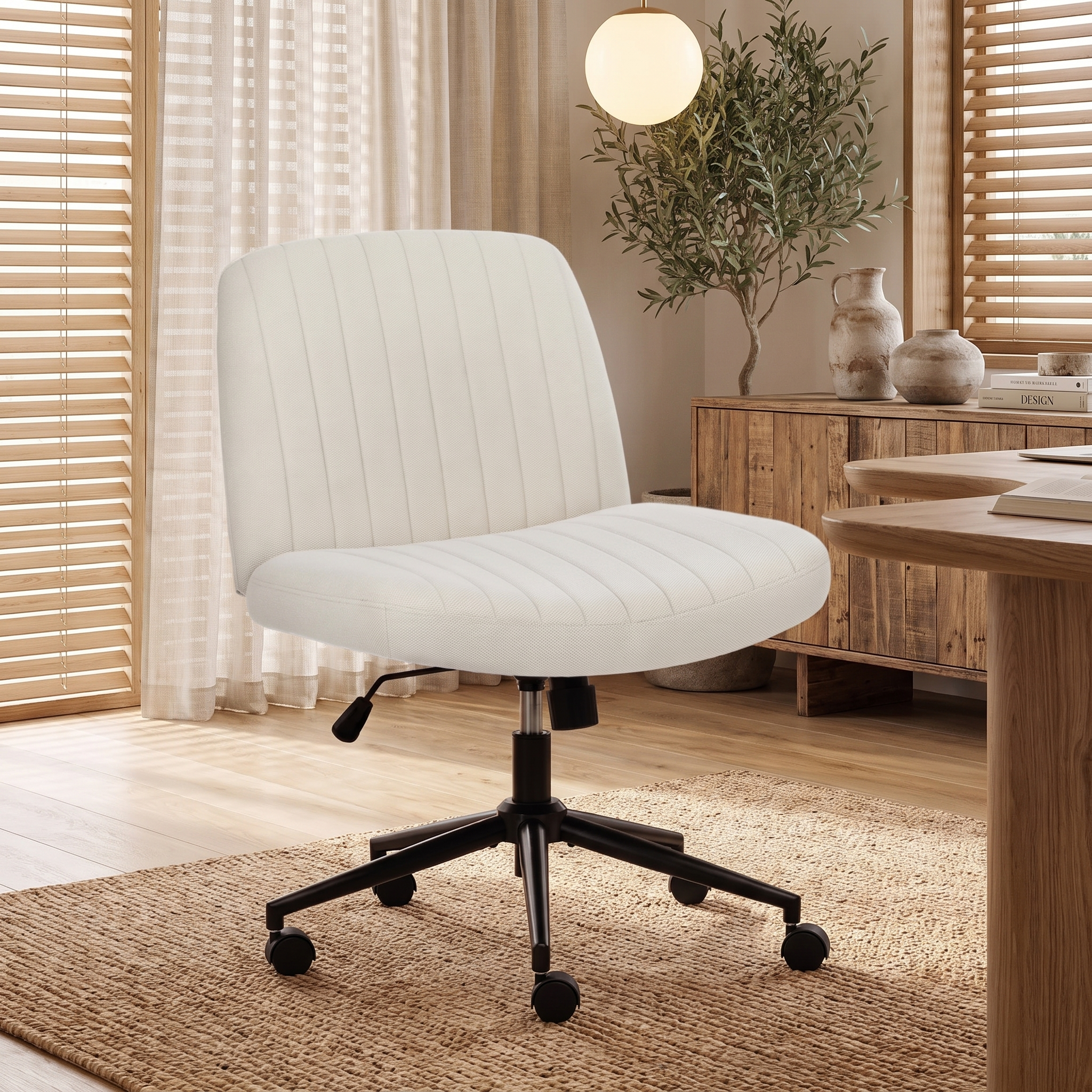 Armless Adjustable Plank Office Chair
