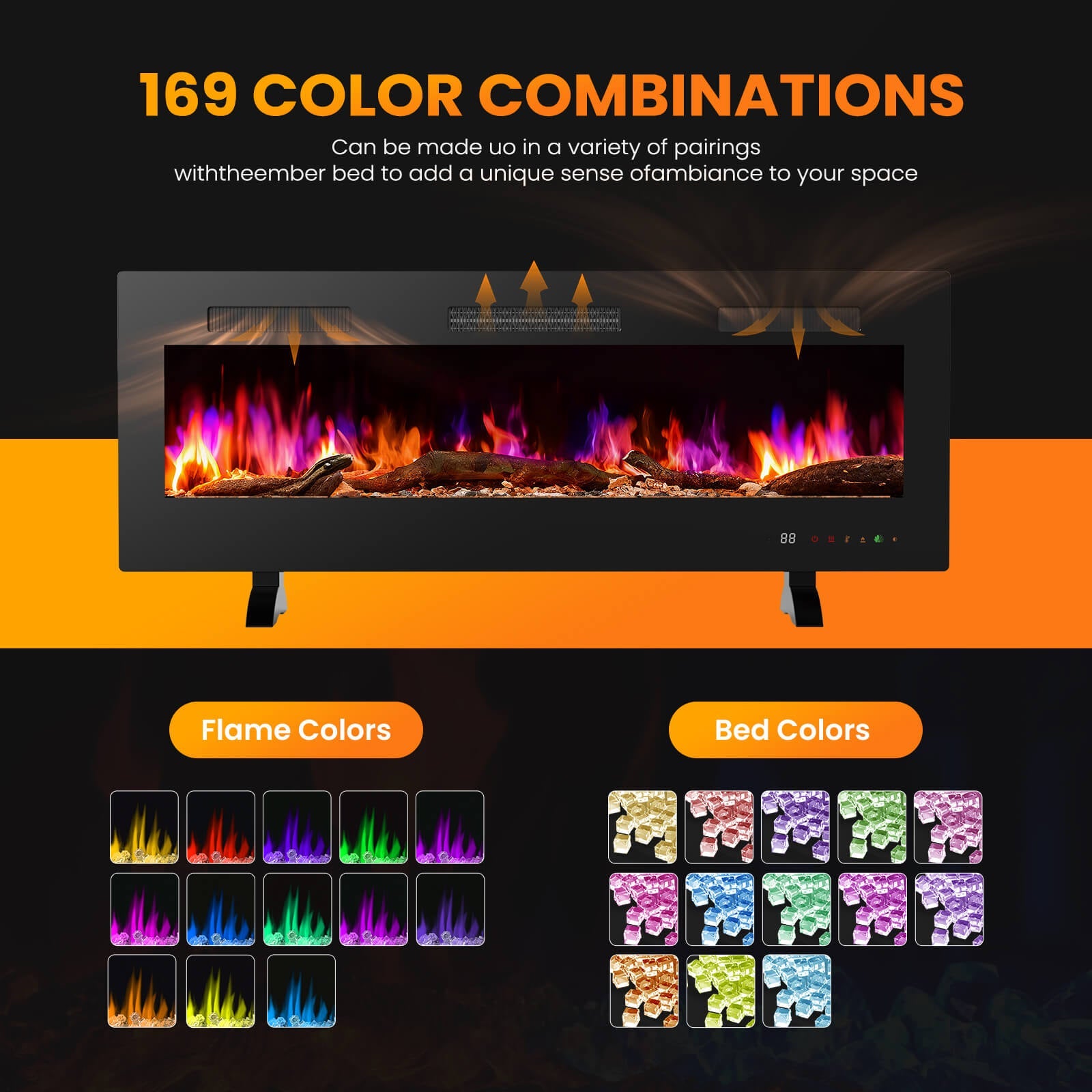 FlexHearth Smart Electric Fireplace