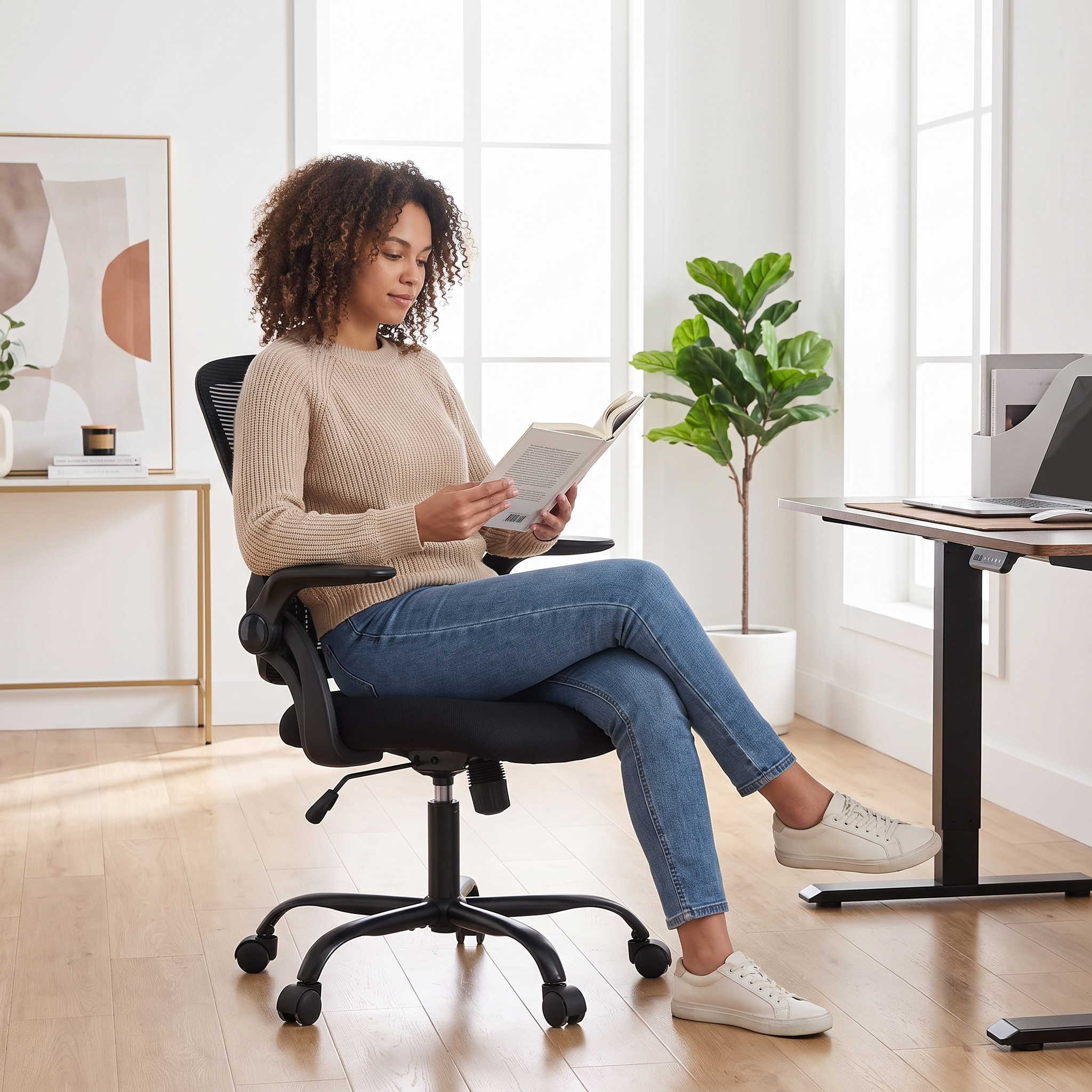 Ergonomic Mesh Mid-Back Office Chair