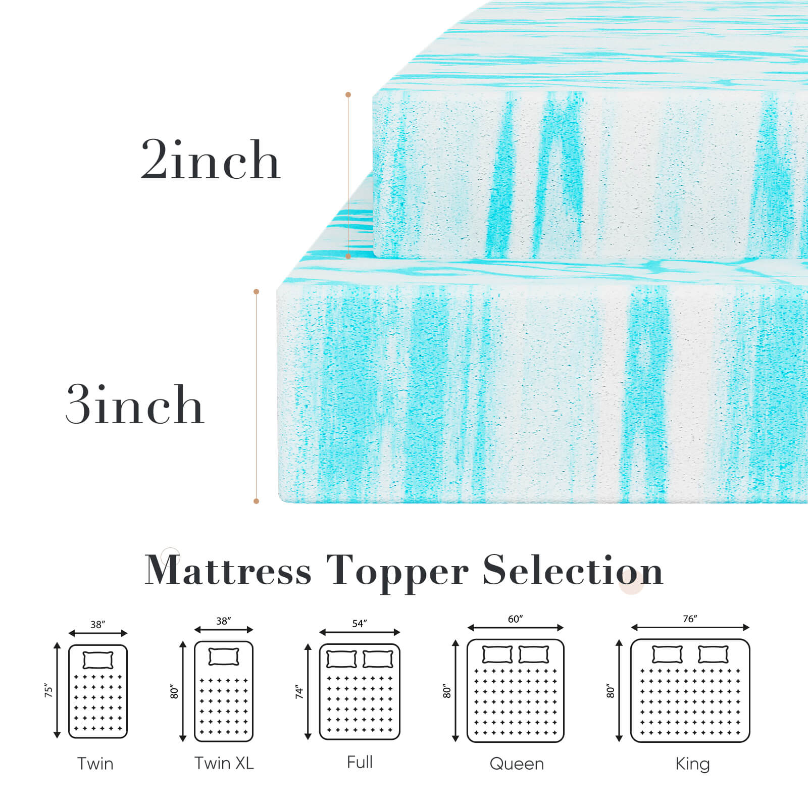 Memory Foam Mattress Topper