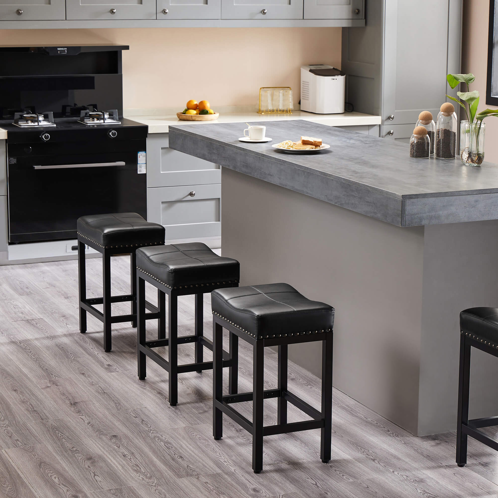saddle bar stools set of 4