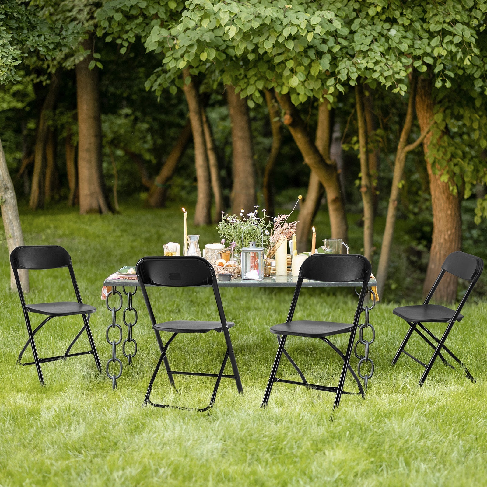 Lightweight Plastic Folding Chair