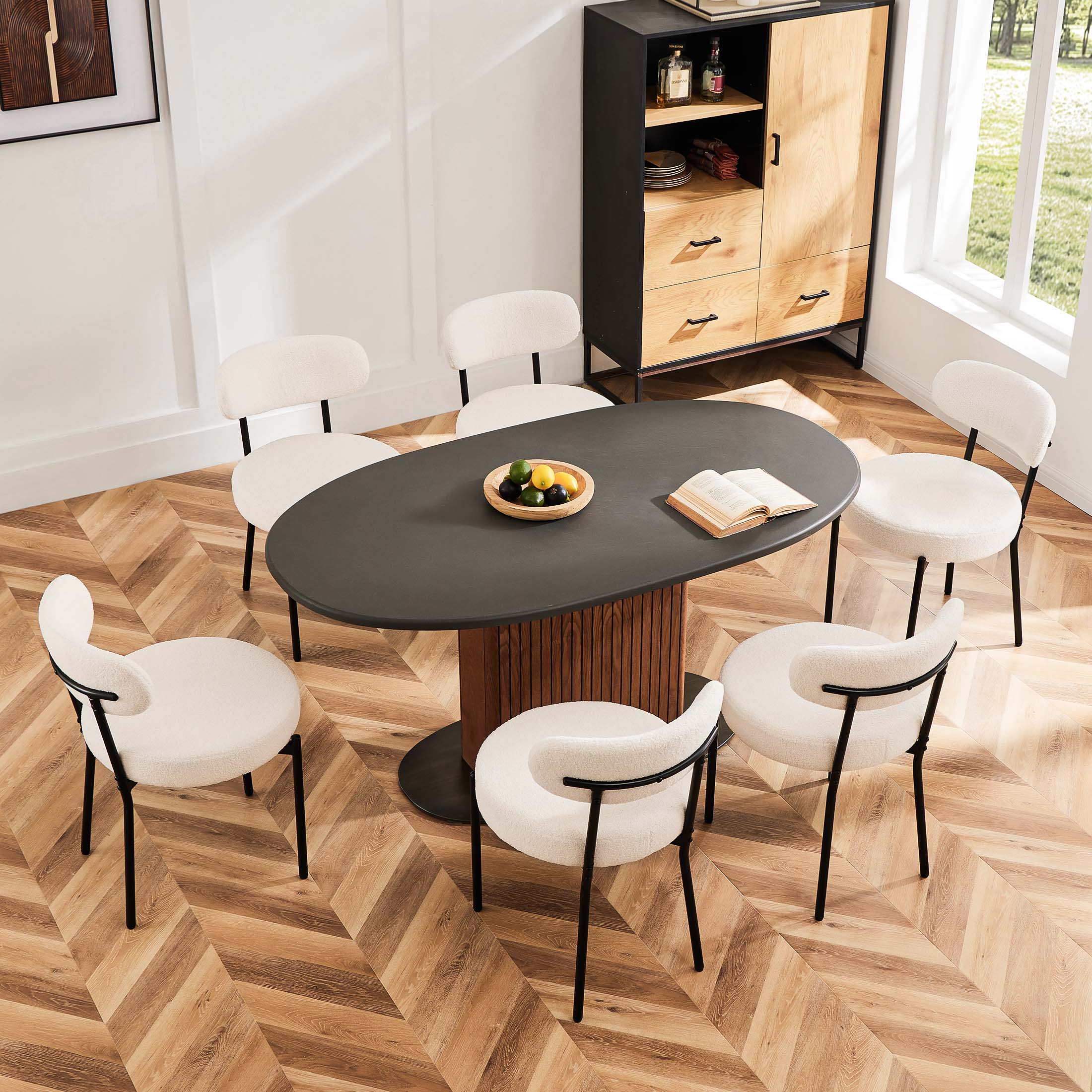 Cushioned Dining Chairs Set of 4
