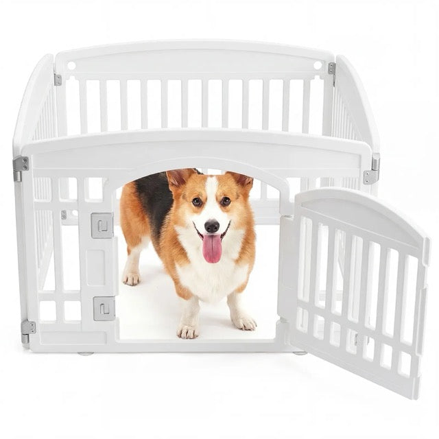 Dog Playpen for Small to Medium Dogs – Foldable Indoor & Outdoor Pet Fence, Portable & Easy to Clean