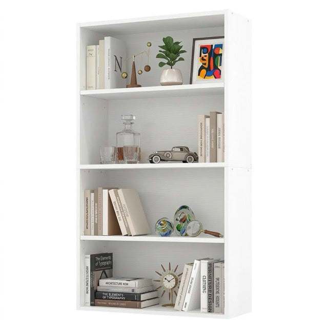 Industrial 5 & 6-Tier Bookcase | 53"/63" Tall Open Bookshelf for Home Office, Living Room & Bedroom