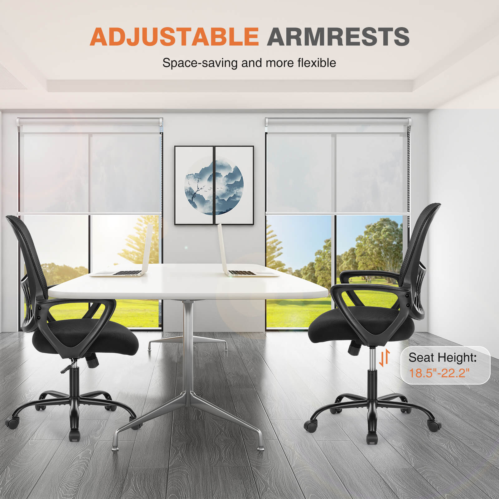 Ergonomic Mesh Drafting Office Chair