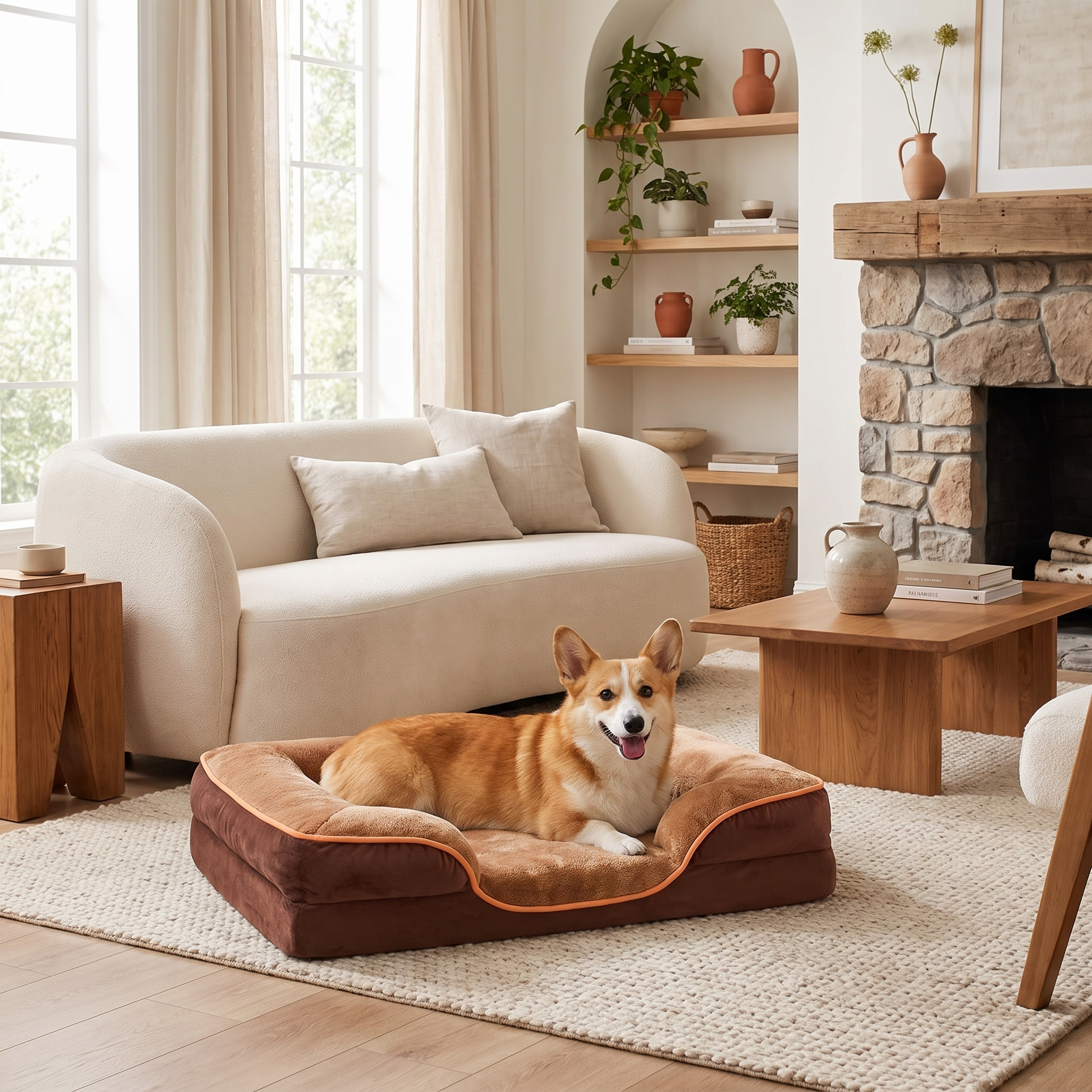 Orthopedic Non-Slip Dog Bed