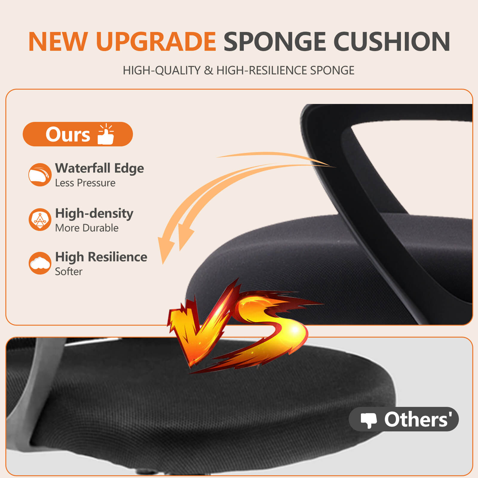 Ergonomic Mesh Office Chair with Armrests