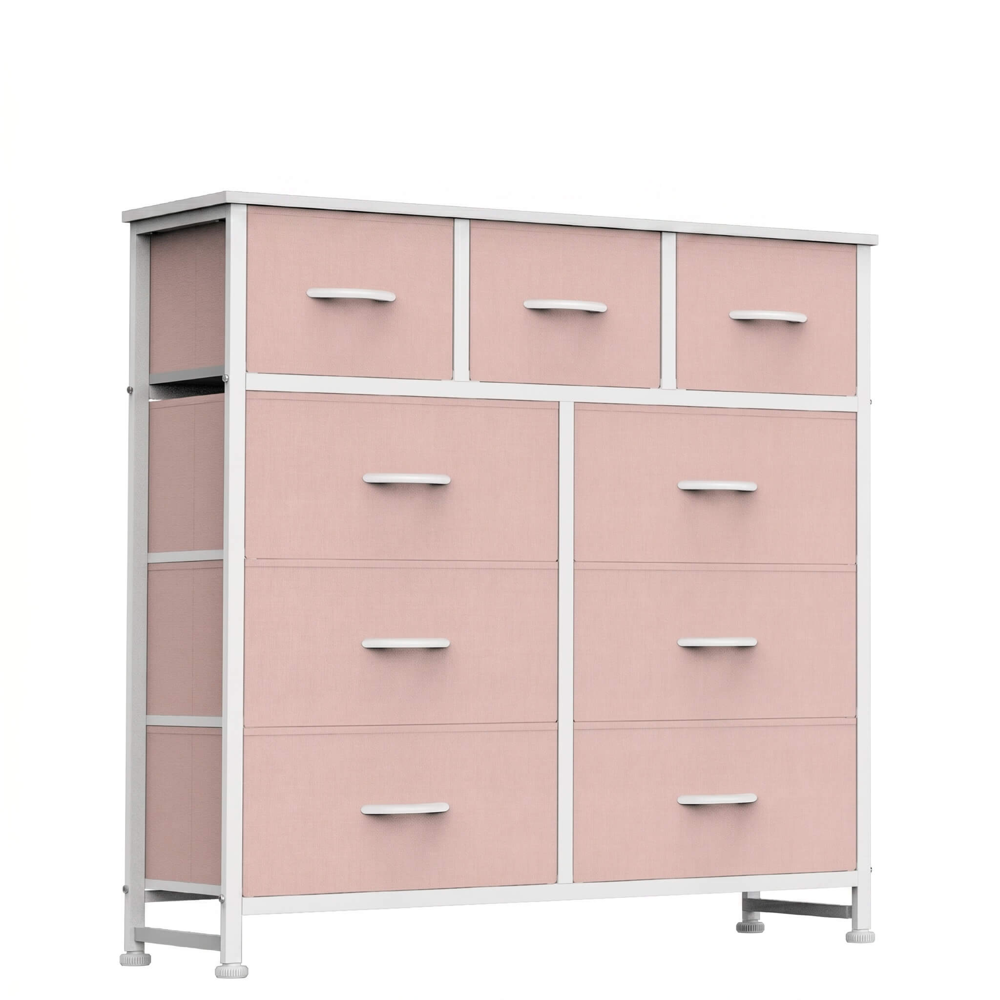 Warebay Fabric Storage Dresser with 9 Drawers, Space-Saving Organizer for Bedroom & Home