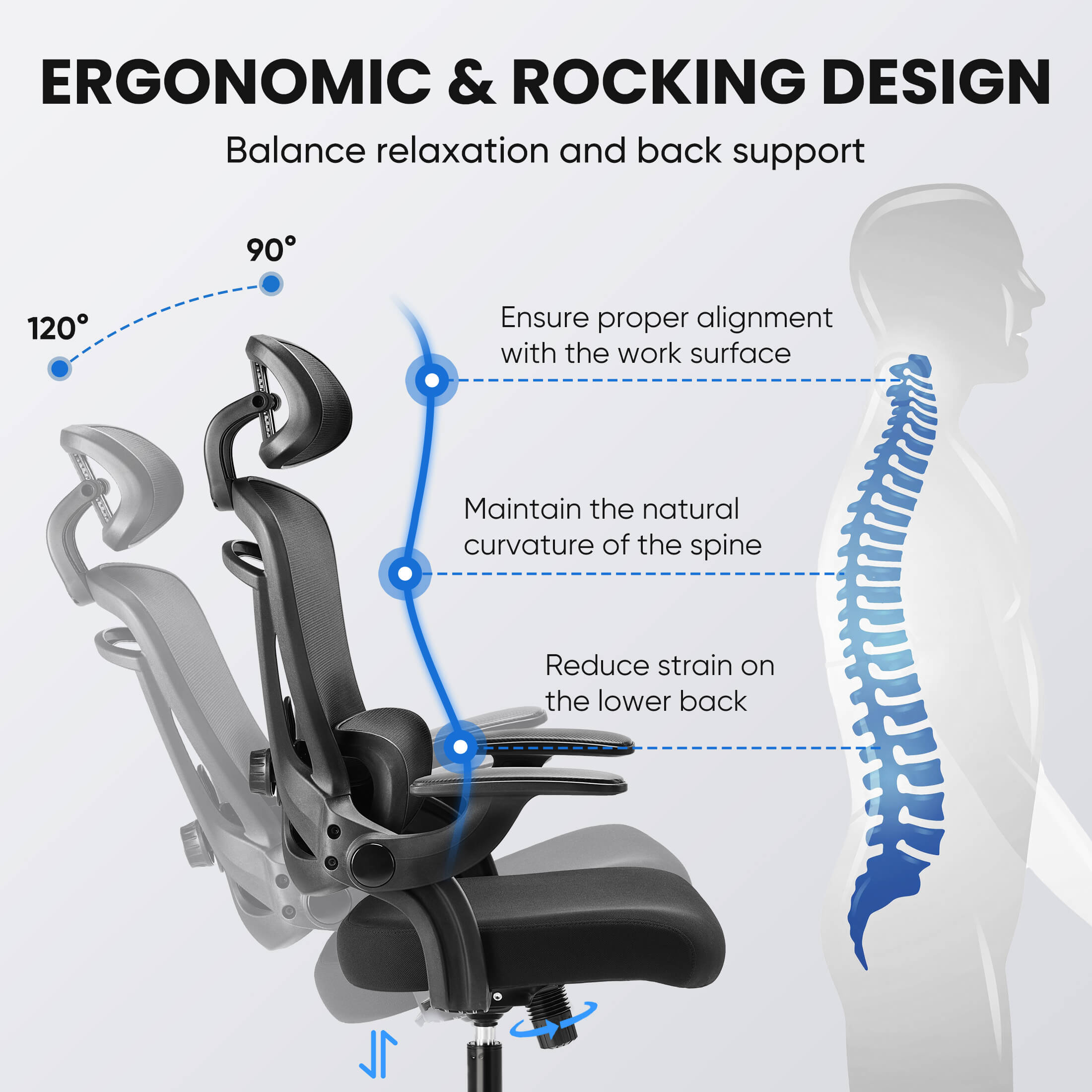 Ergonomic High Back Mesh Office Chair