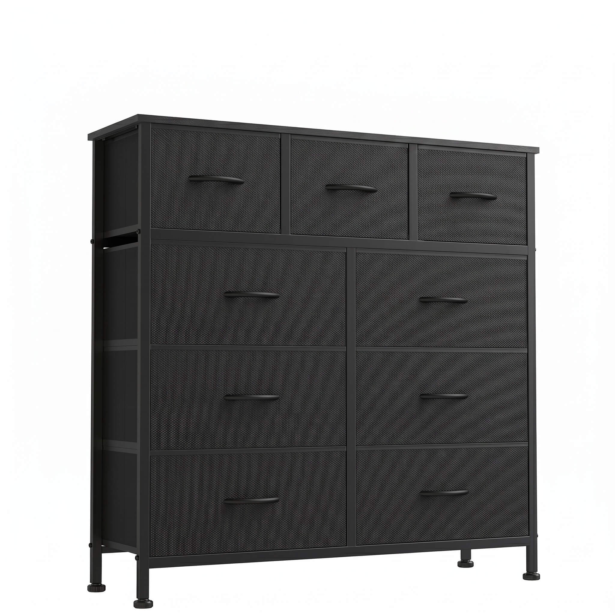 Warebay Fabric Storage Dresser with 9 Drawers, Space-Saving Organizer for Bedroom & Home