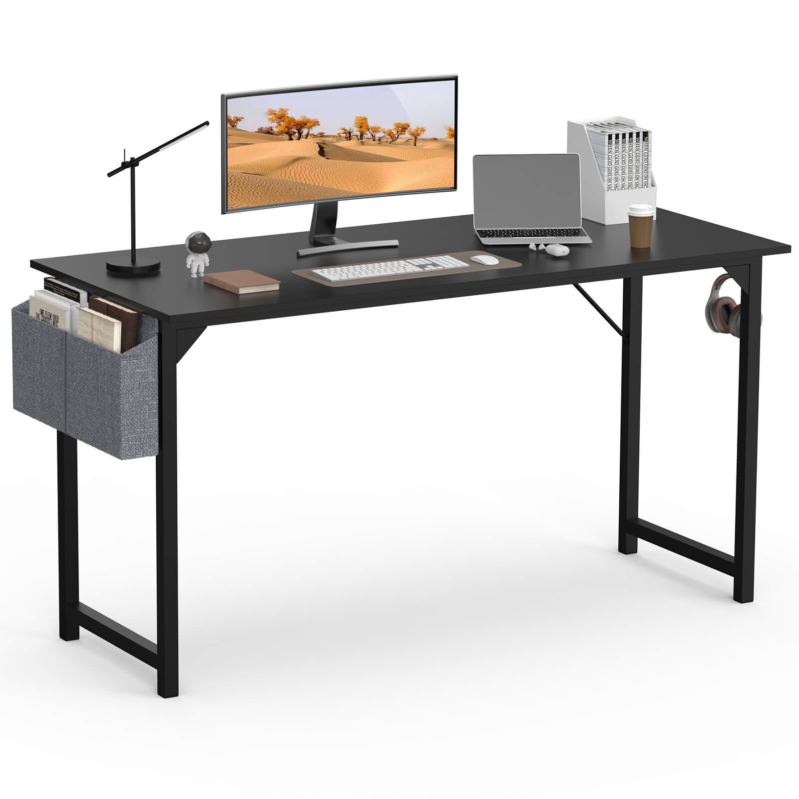 Organizer Computer Desk with Storage Pockets