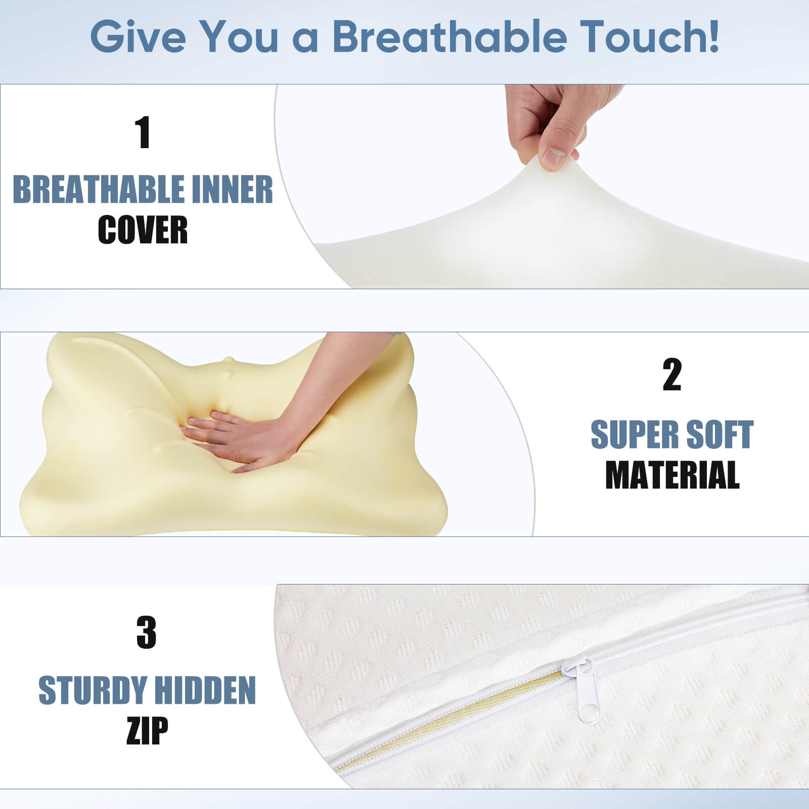 Cervical Memory Foam Contour Pillow