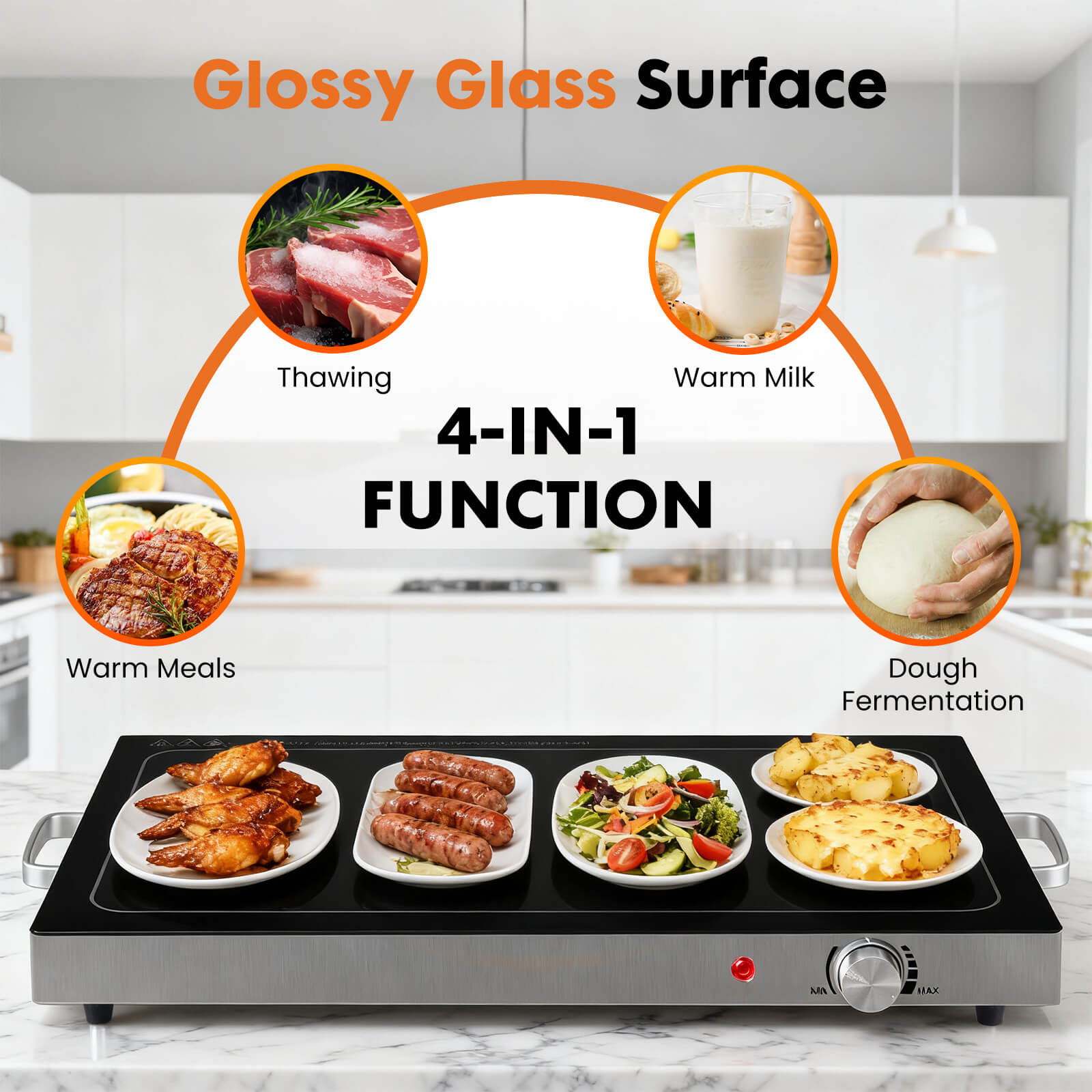 electric heated serving trays