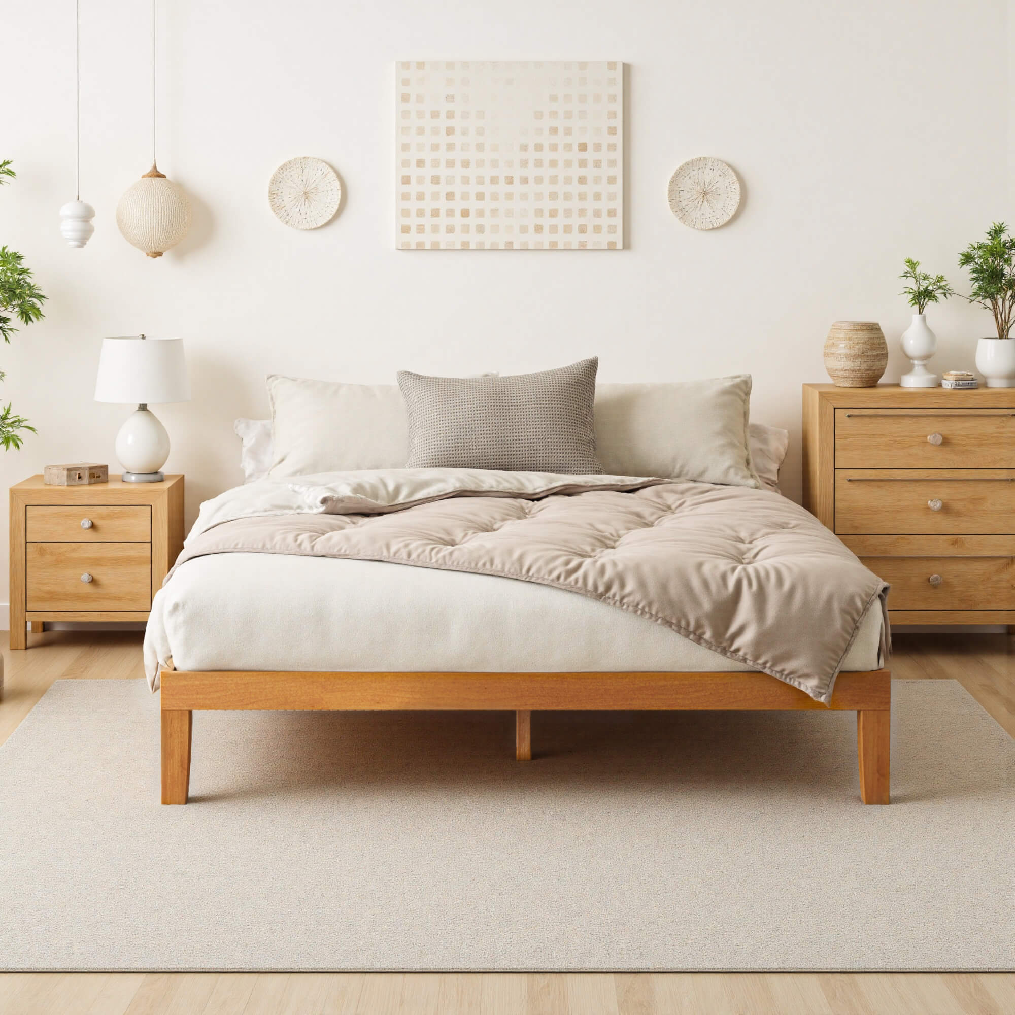 Minimalist Solid Wood Bed Frame