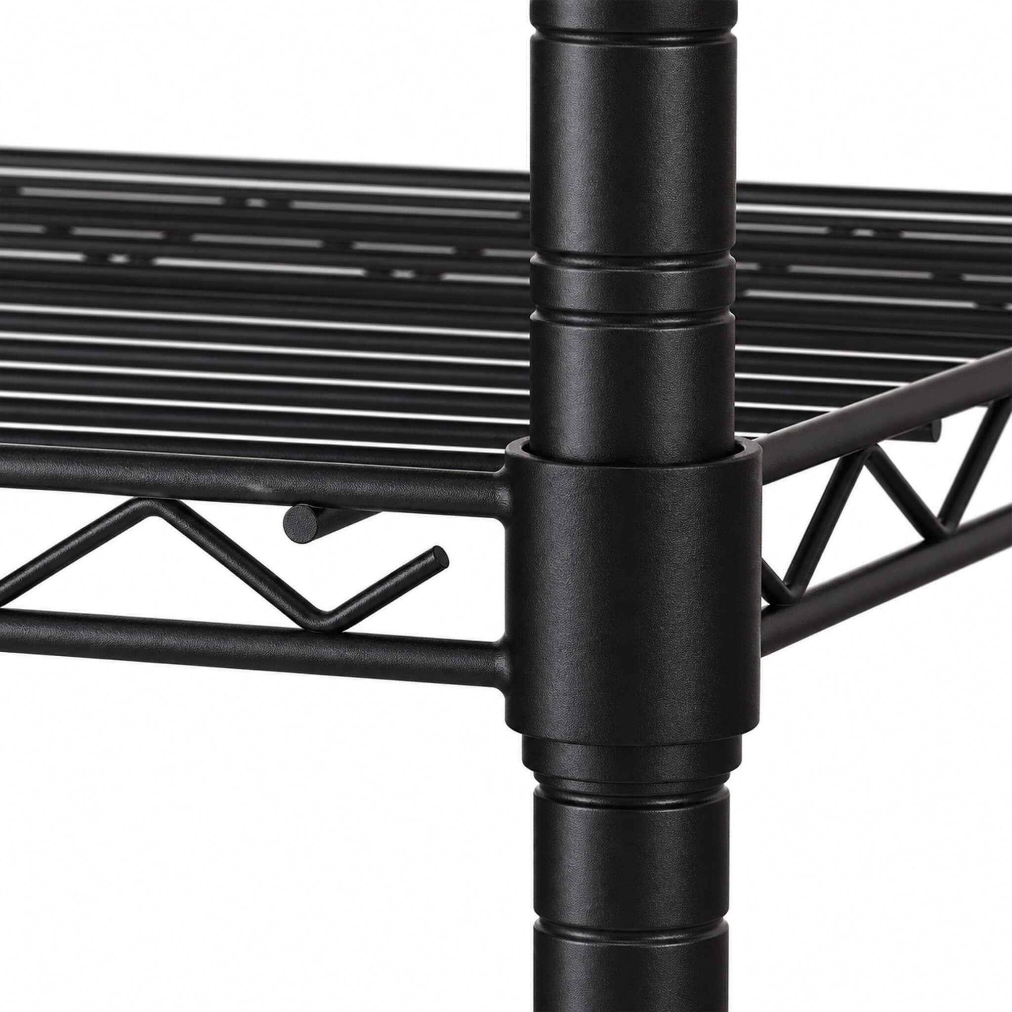 Heavy Duty Rolling Wire Shelving Unit, 3/4/5-Tier Metal Storage Shelf with Wheels