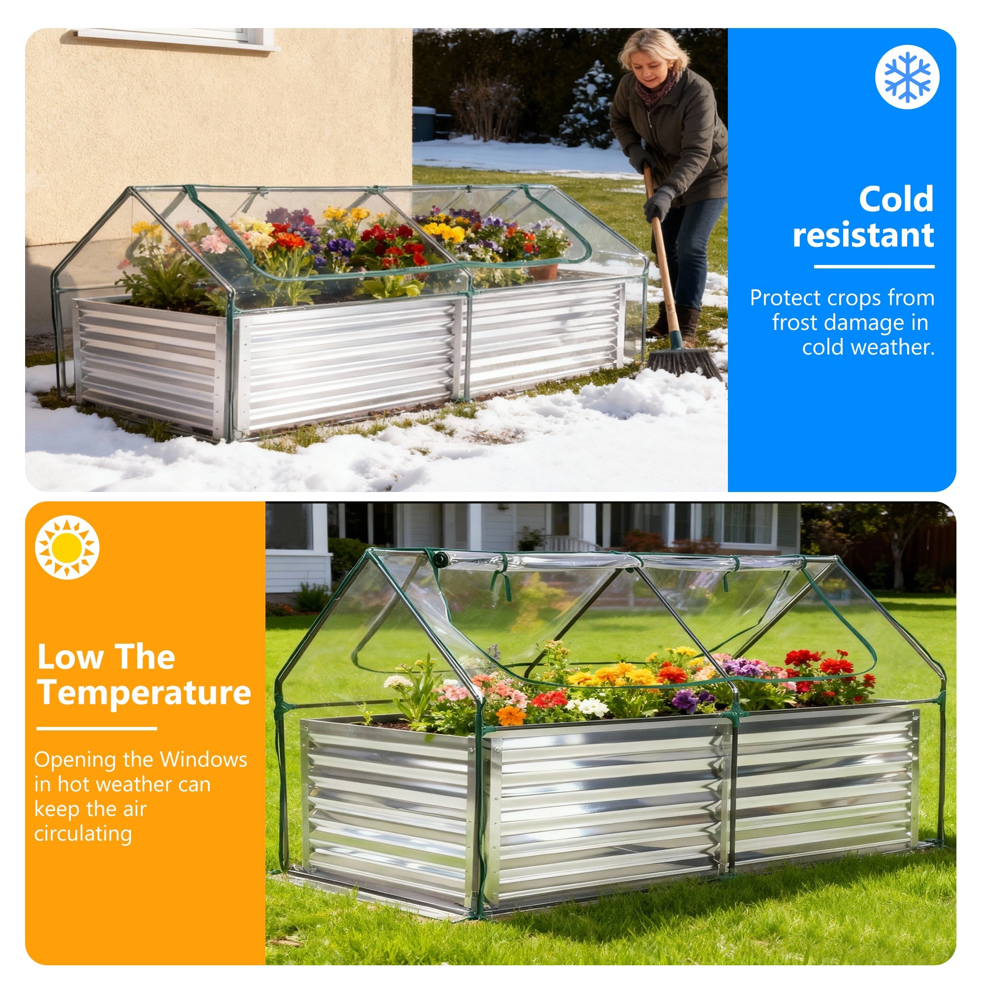 Mini Greenhouse Raised Garden Bed