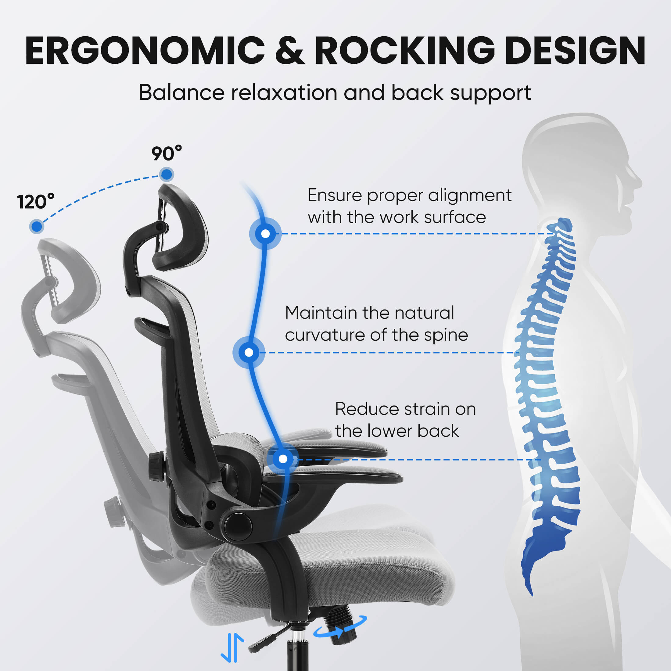 Ergonomic High Back Mesh Office Chair