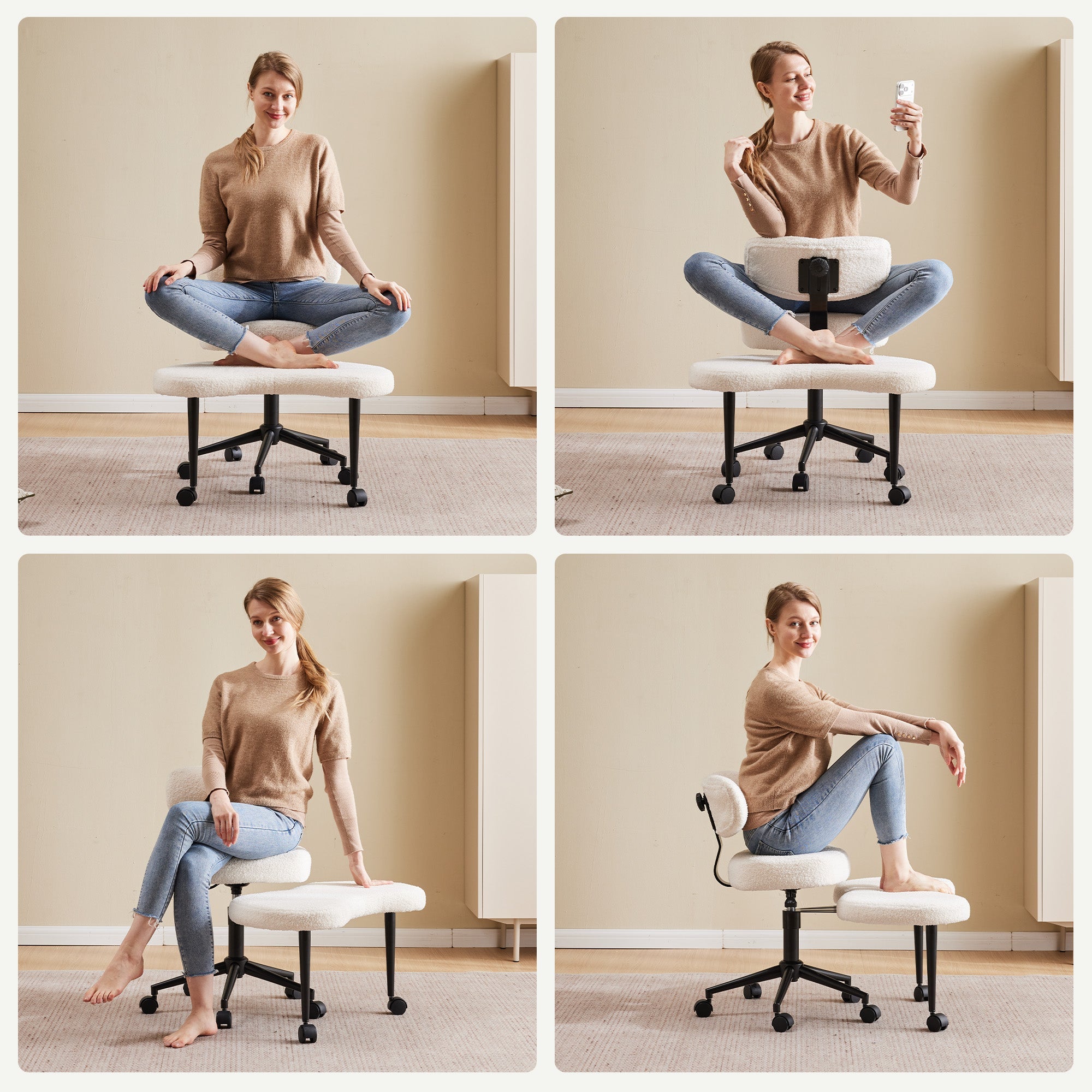 cross legged desk chair