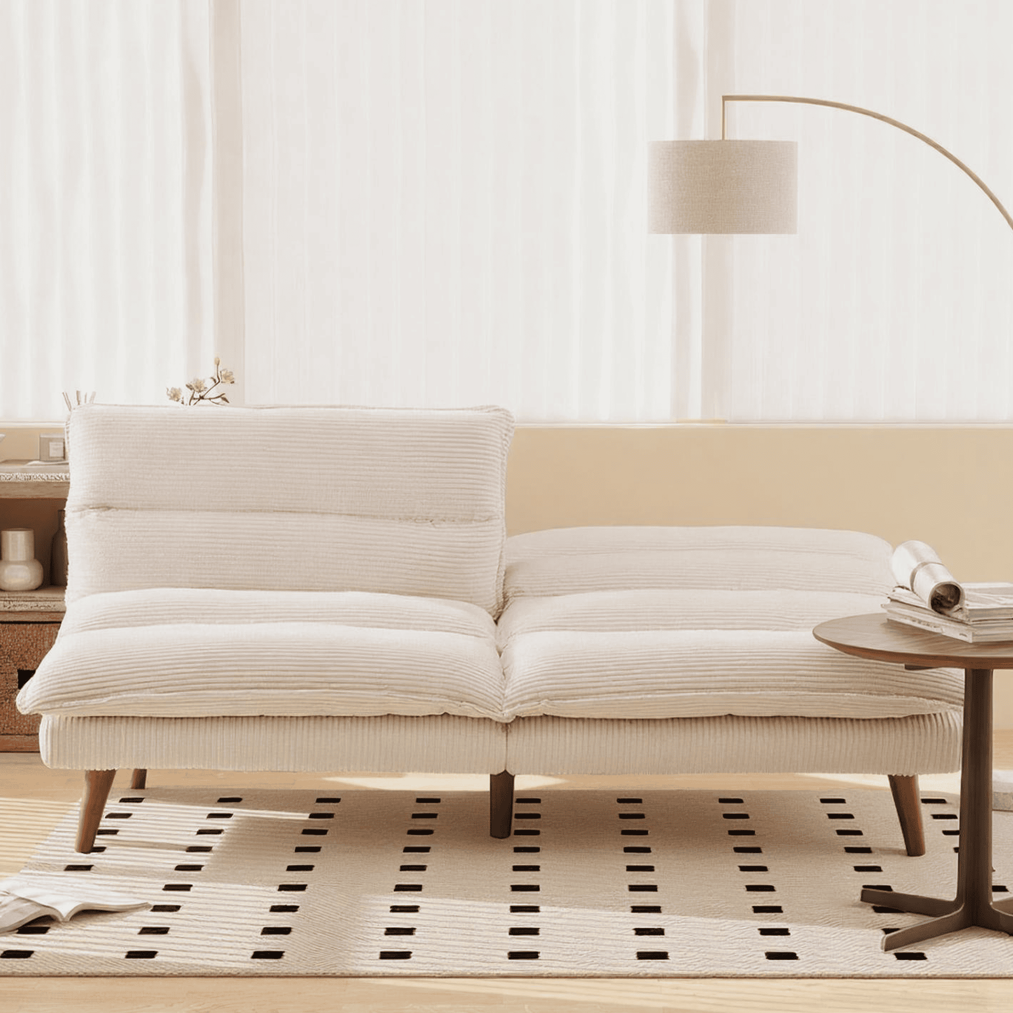 Corduroy Convertible Futon Sofa Bed