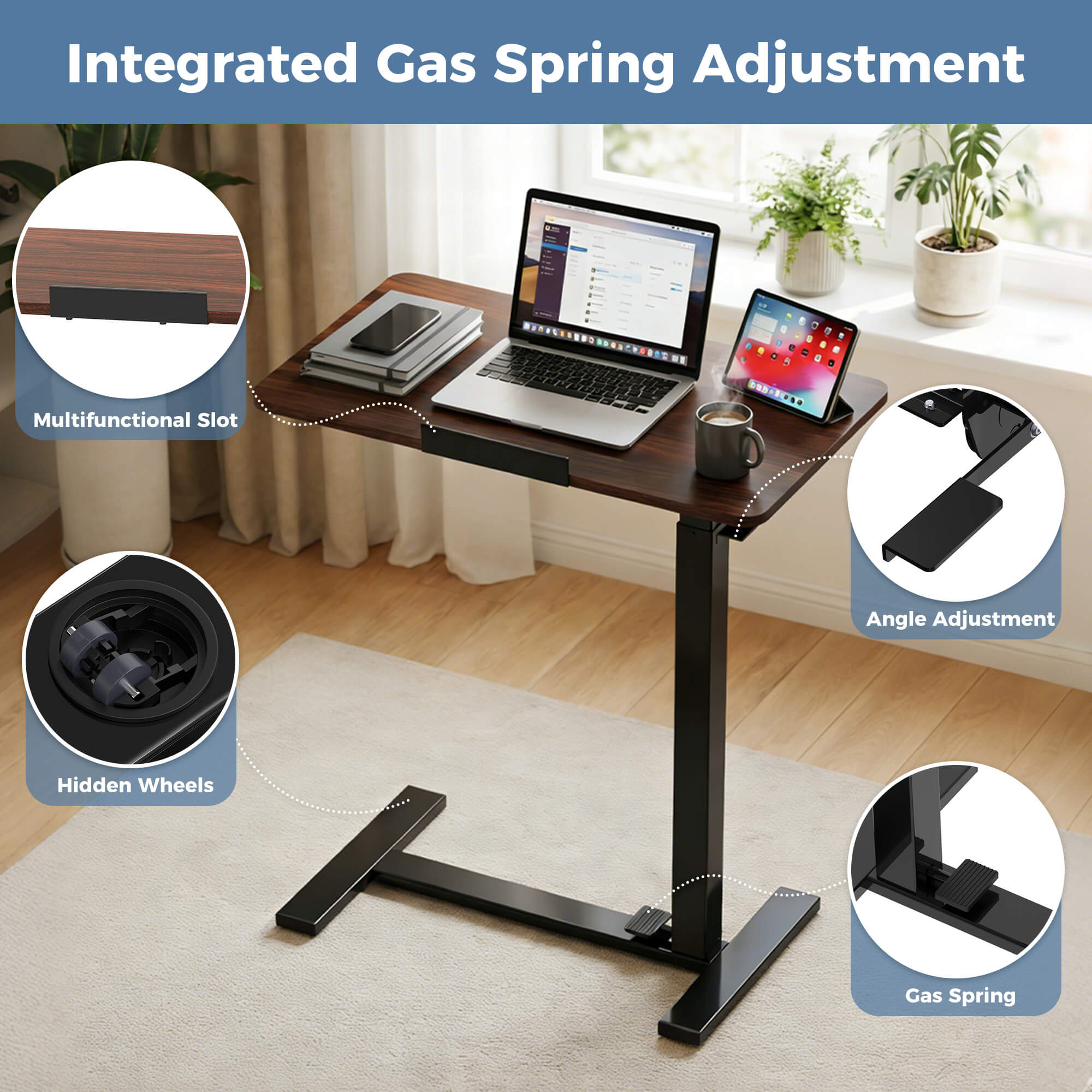FlexiStand Adjustable C-Table Standing Desk