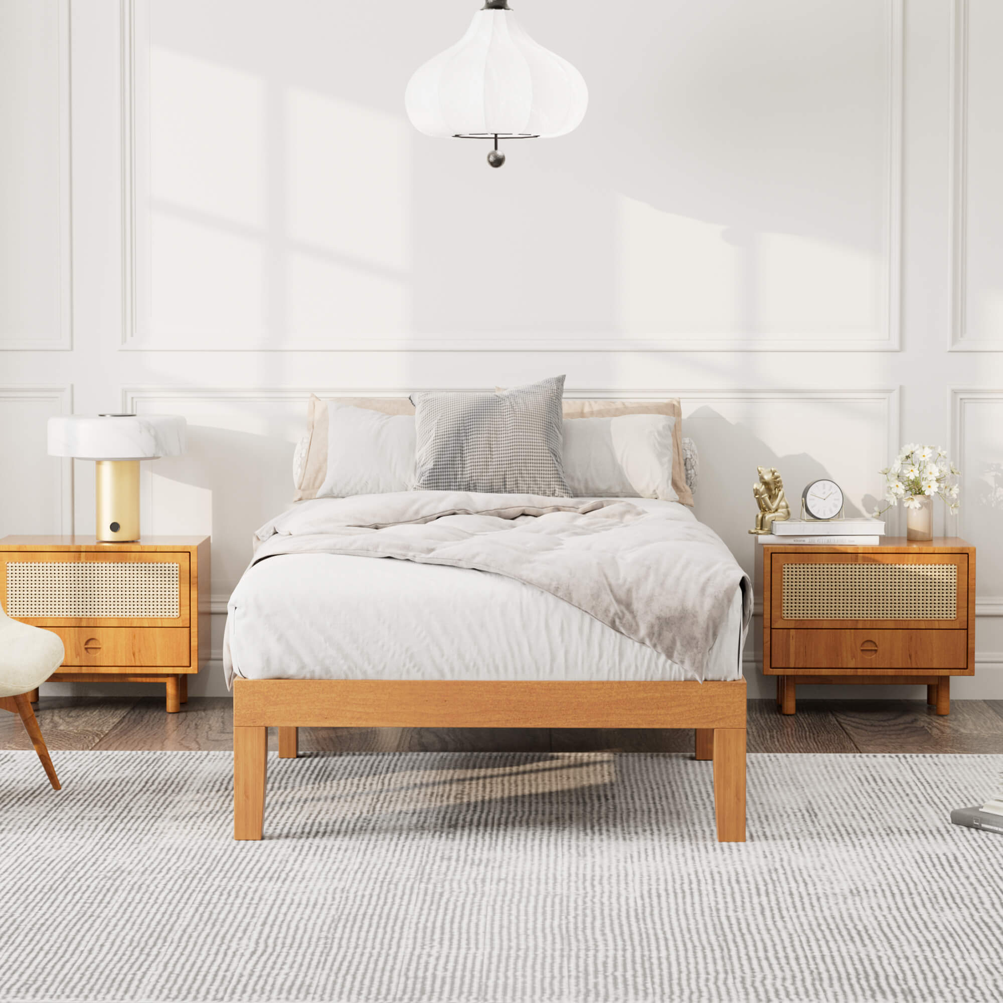 Minimalist Solid Wood Bed Frame