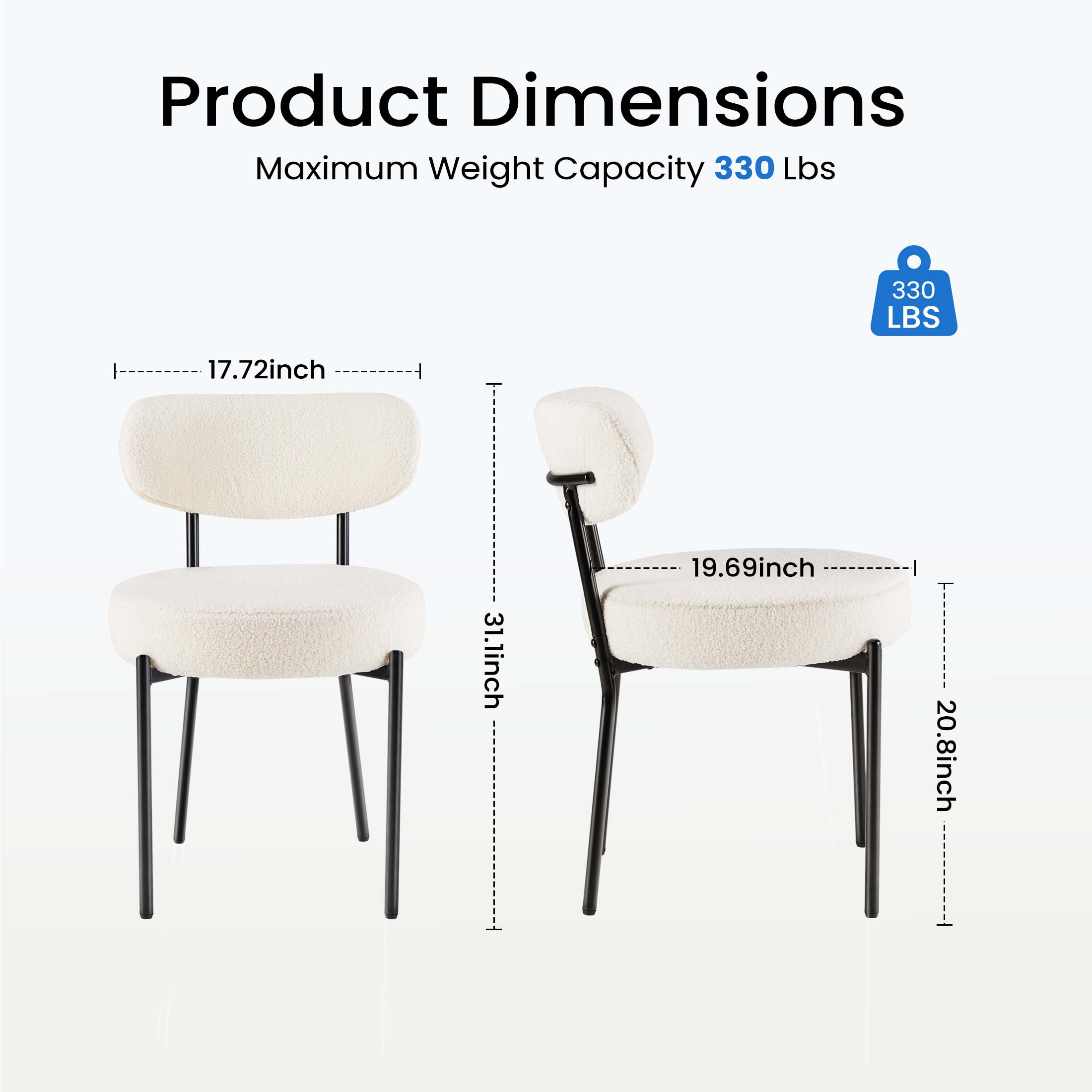 Cushioned Dining Chairs Set of 4