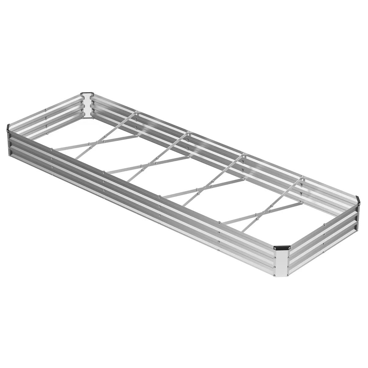 Raised Garden Bed with Greenhouse Cover, Dual-Zipper Roll-Up Door, UV-Resistant PVC, Steel Frame – 2 Sizes