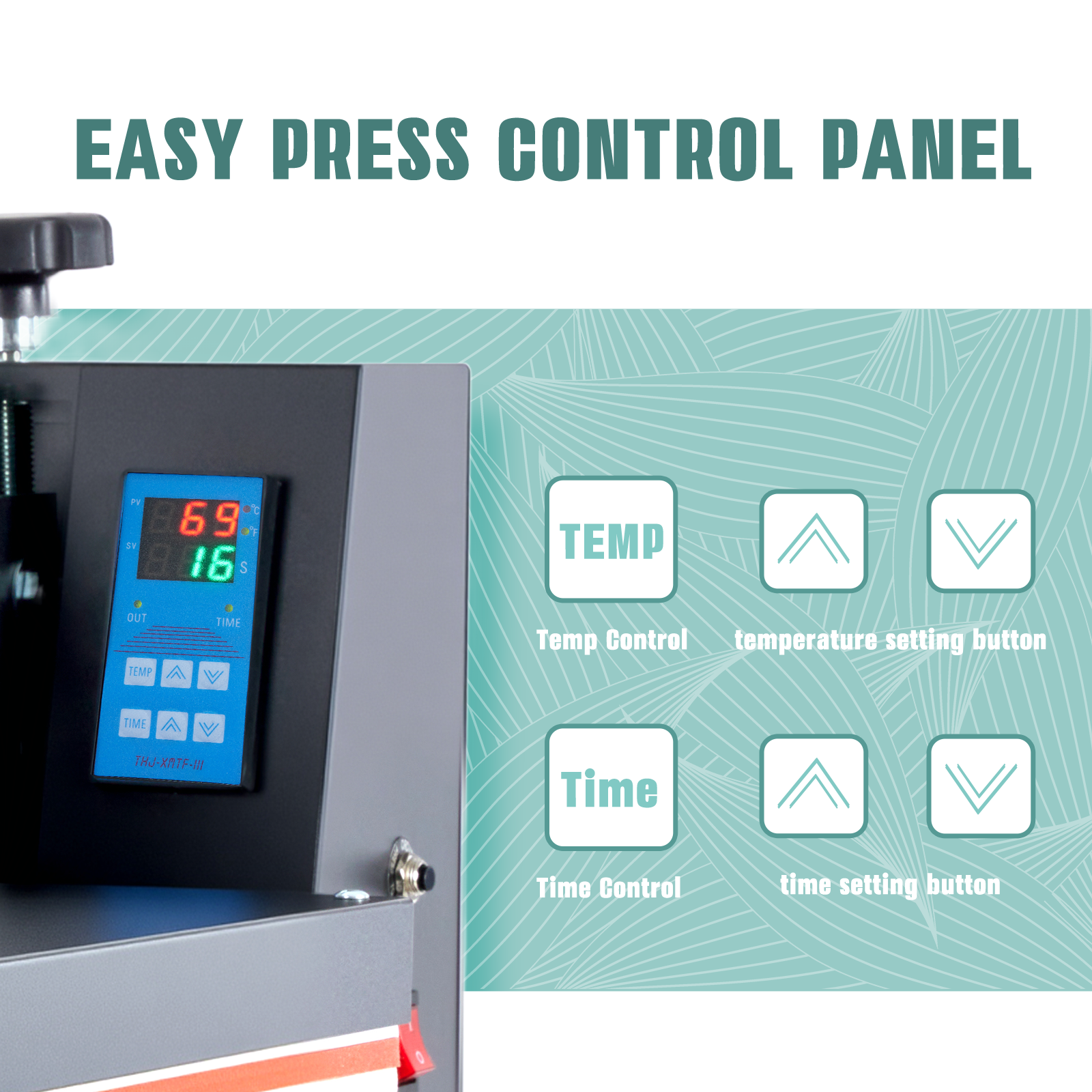 15x15 inch 1200W Heat Press Machine