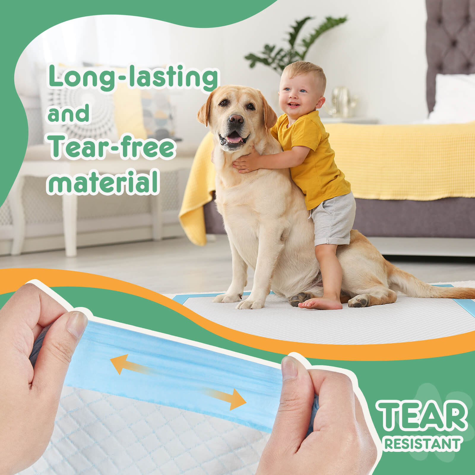 Ultra Absorbent Leak-Proof Puppy Training Pads