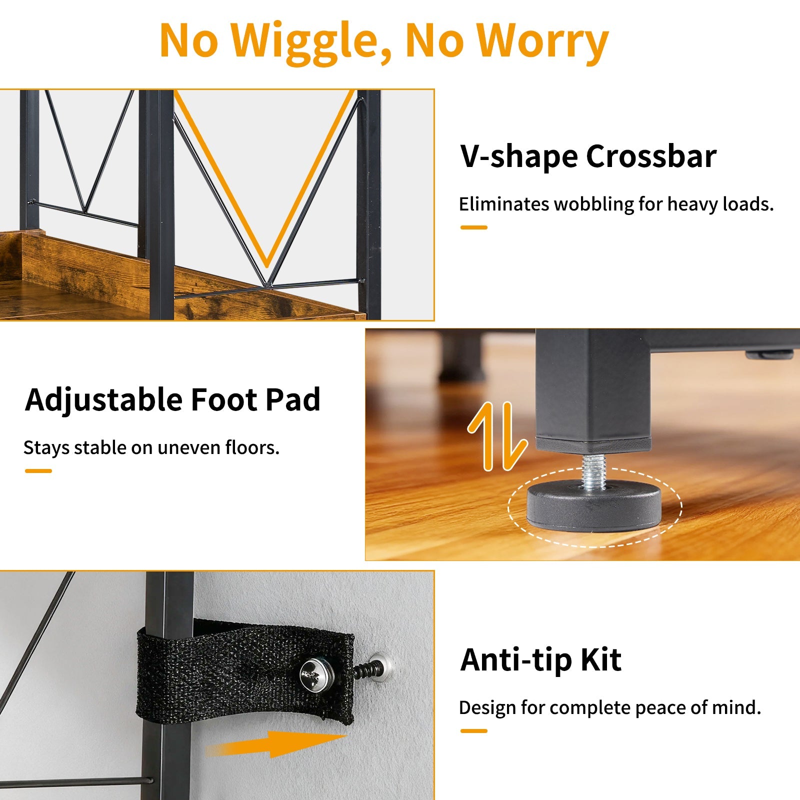 65" 5-Tier L-Shaped Corner Shelf
