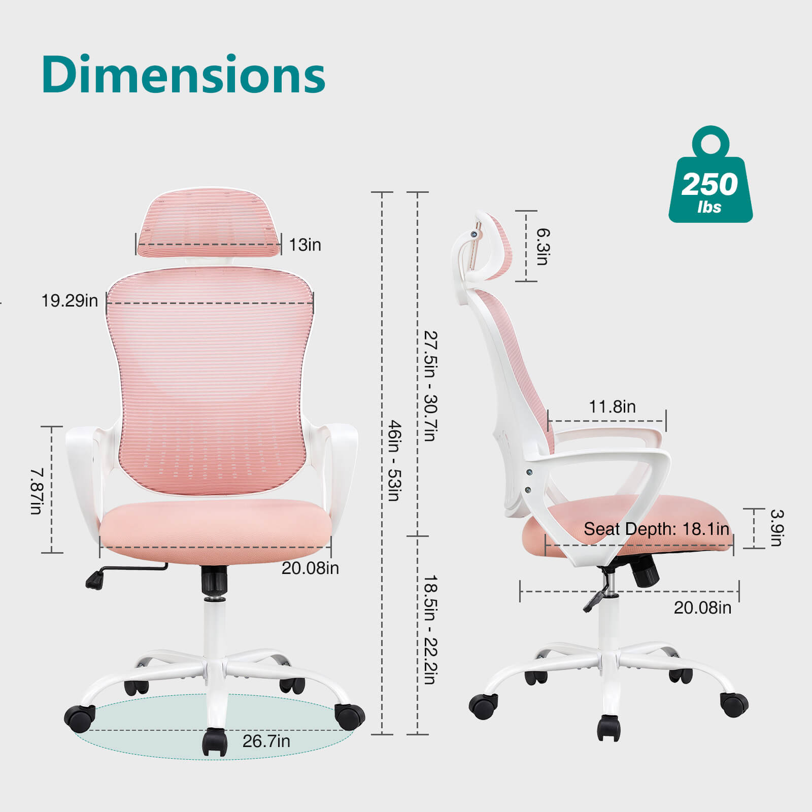 High Back Ergonomic Mesh Office Chair