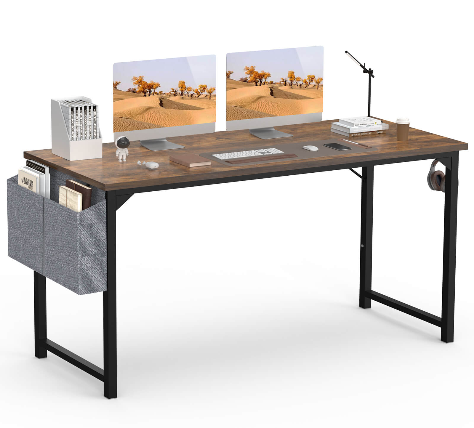 Organizer Computer Desk with Storage Pockets