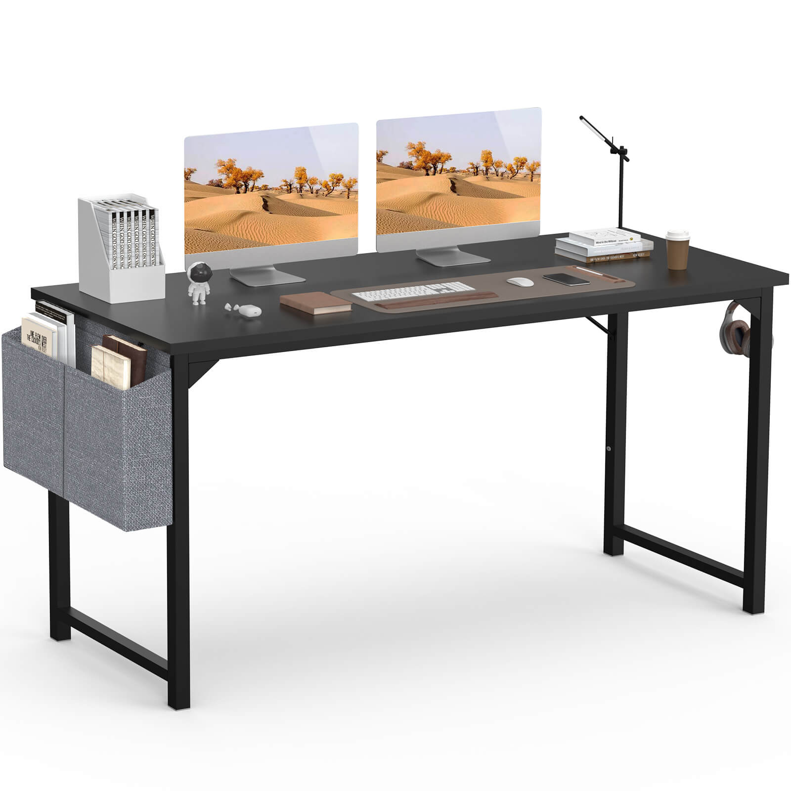 Organizer Computer Desk with Storage Pockets