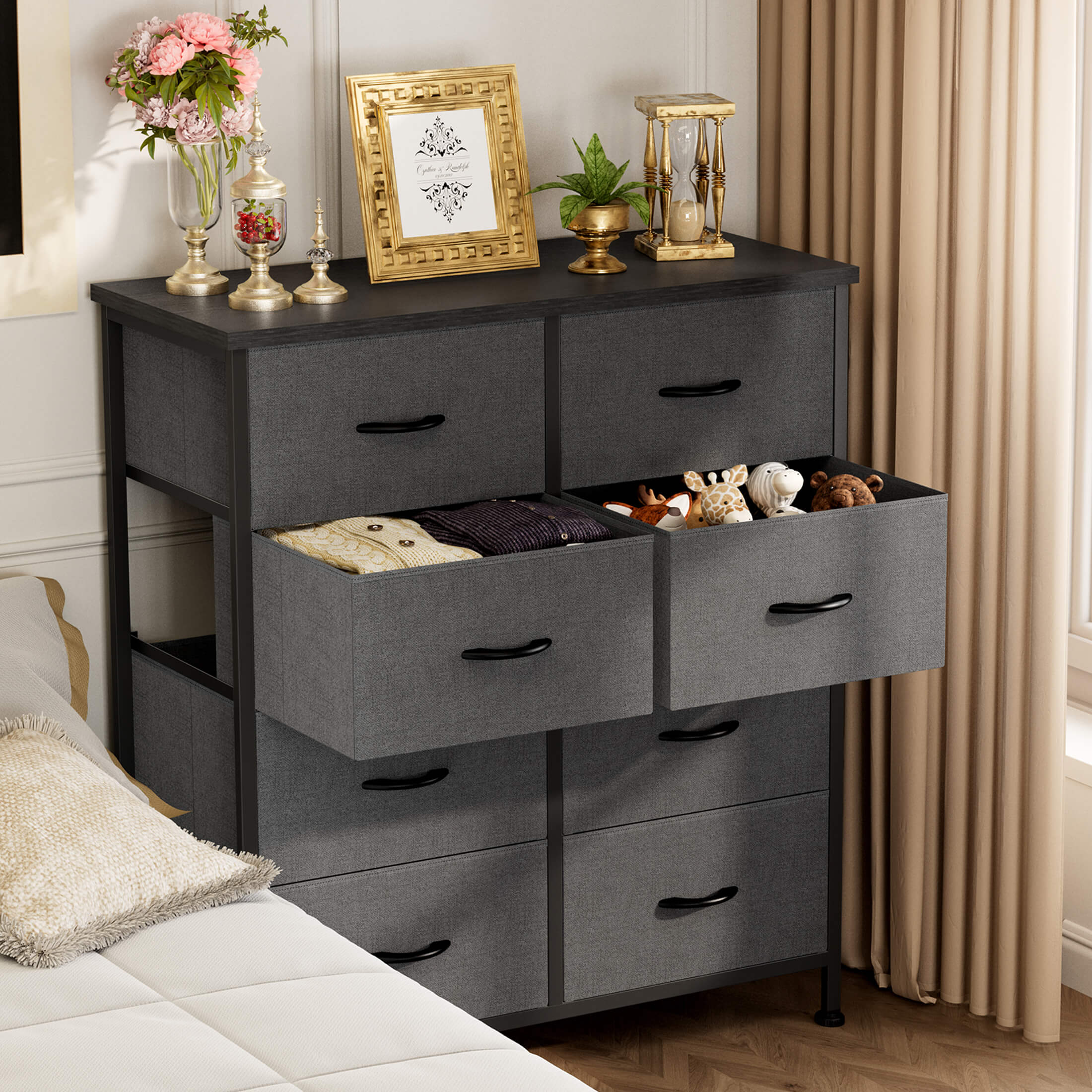 8-Drawer Fabric Storage Tower Dresser