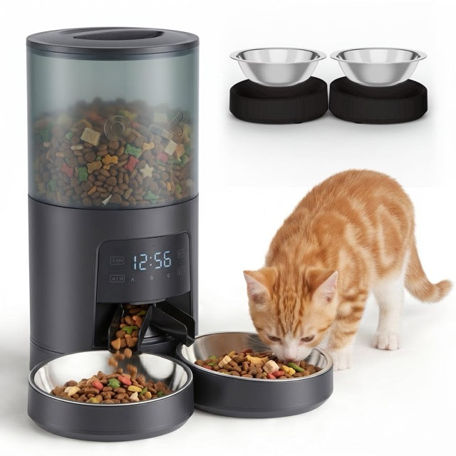 WiFi Smart Pet Feeder – Auto Cat & Dog Food Dispenser with App Control | 4L & 6L