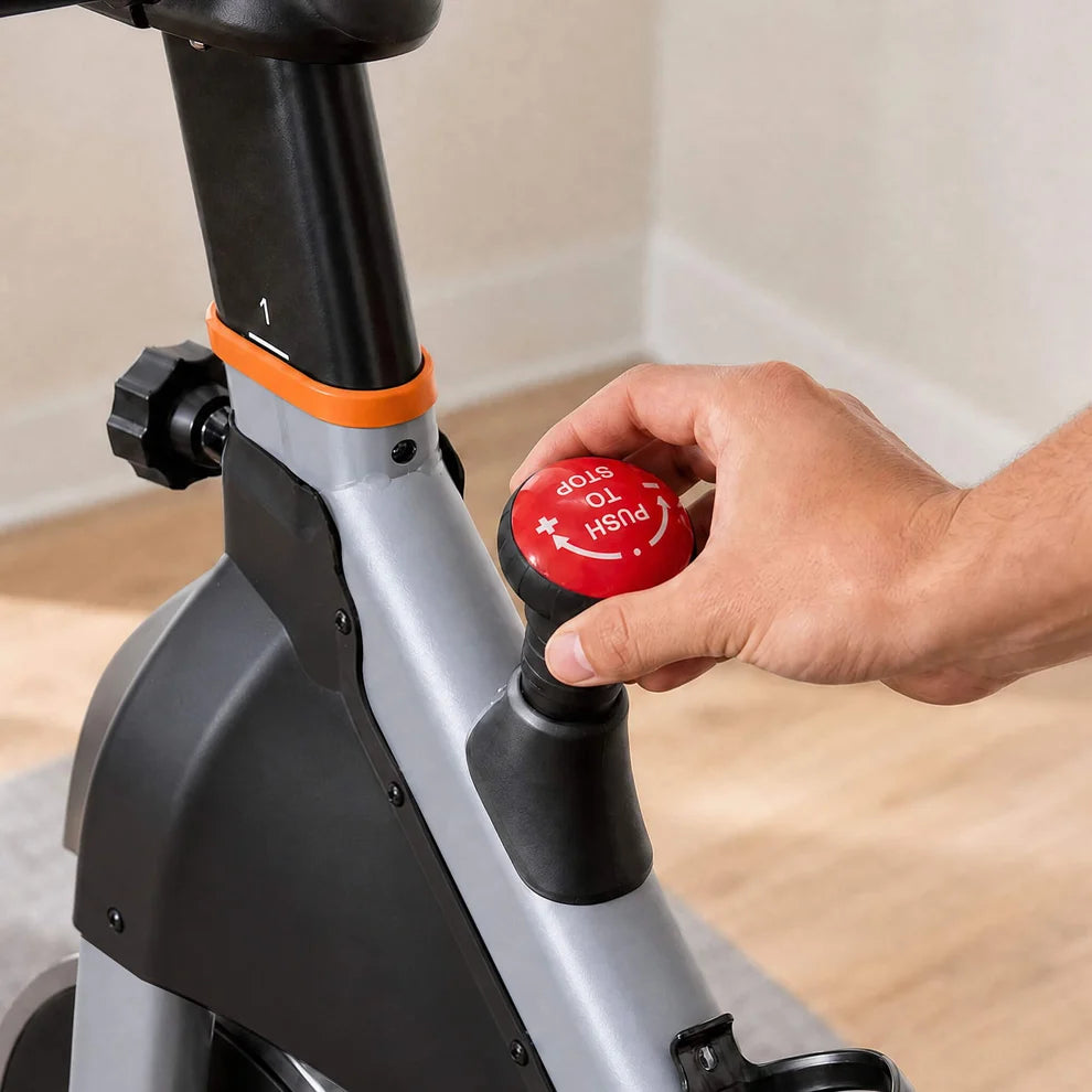 Indoor Cycling Bike – LCD Display, Infinite Resistance, Adjustable Seat & Handlebars