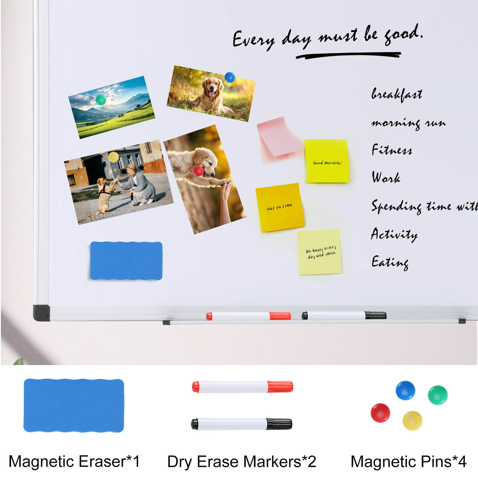 Magnetic Dry Erase Whiteboard 34x22