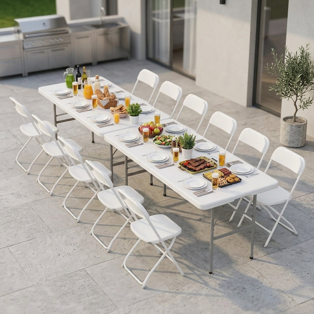 Portable Folding Table with Carrying Handle