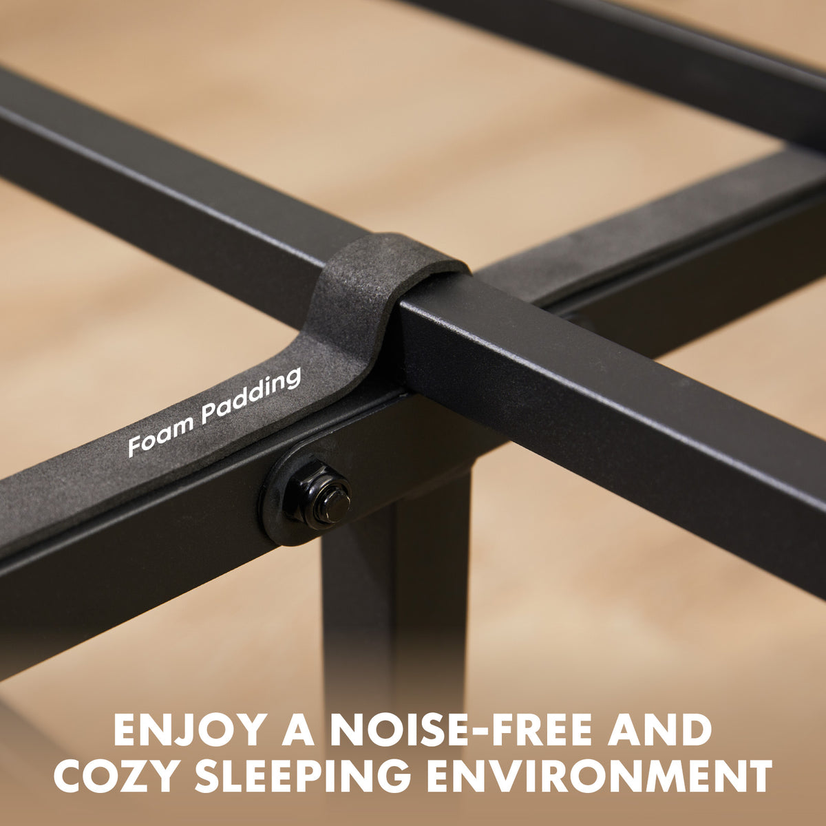 Metal Platform Bed Frame with Headboard & Footboard – No Box Spring Needed, 800 lb Capacity, Twin/Full/Queen