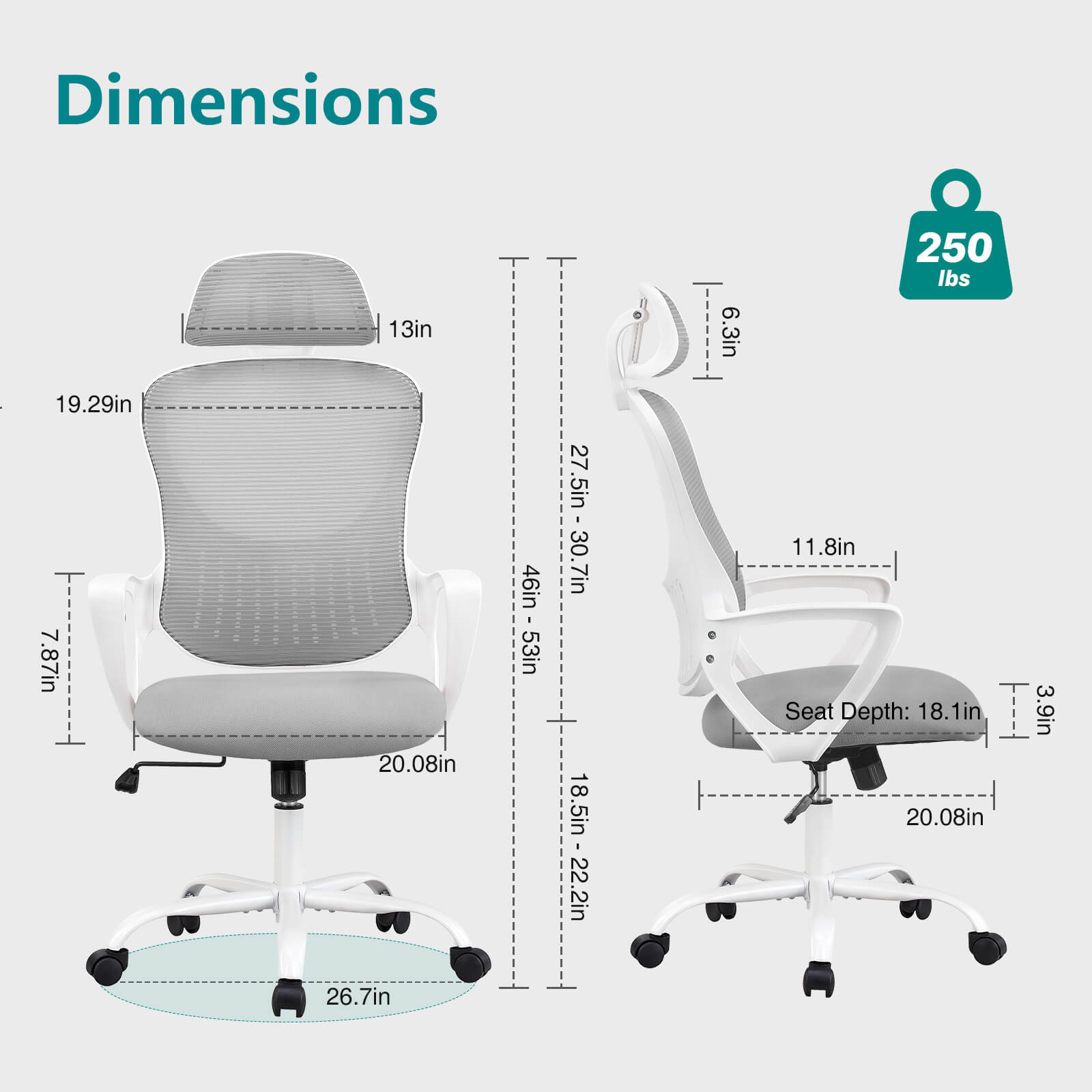 High Back Ergonomic Mesh Office Chair