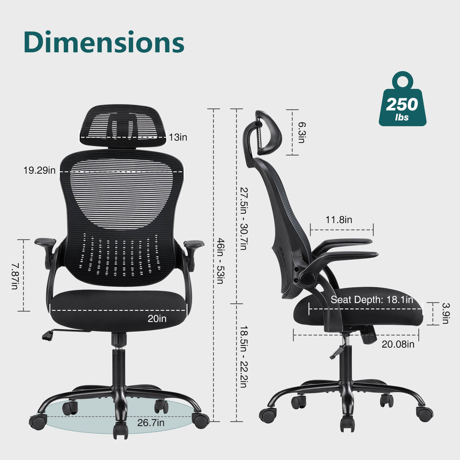High Back Ergonomic Mesh Office Chair