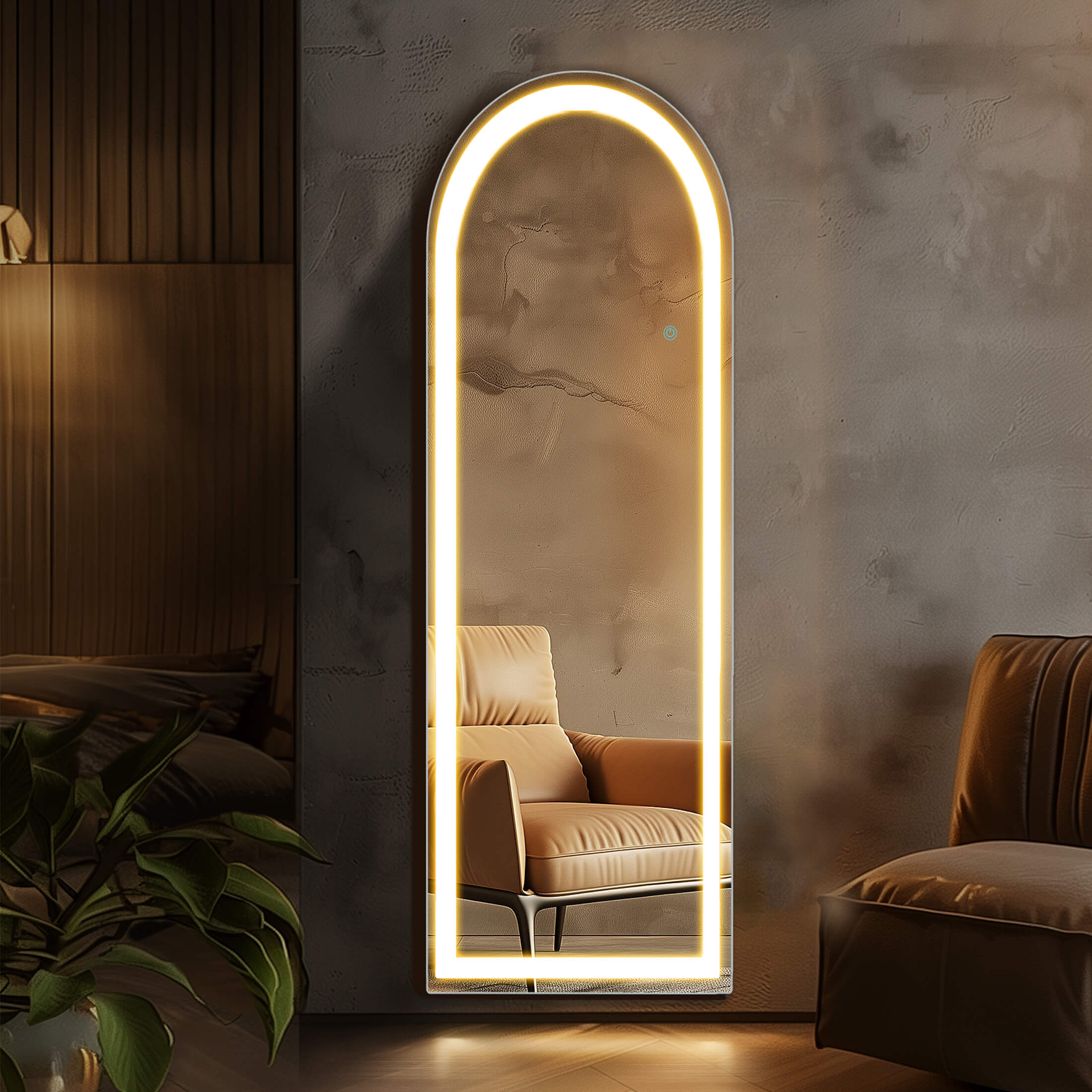 3-Color LED Illuminated Vanity Mirror