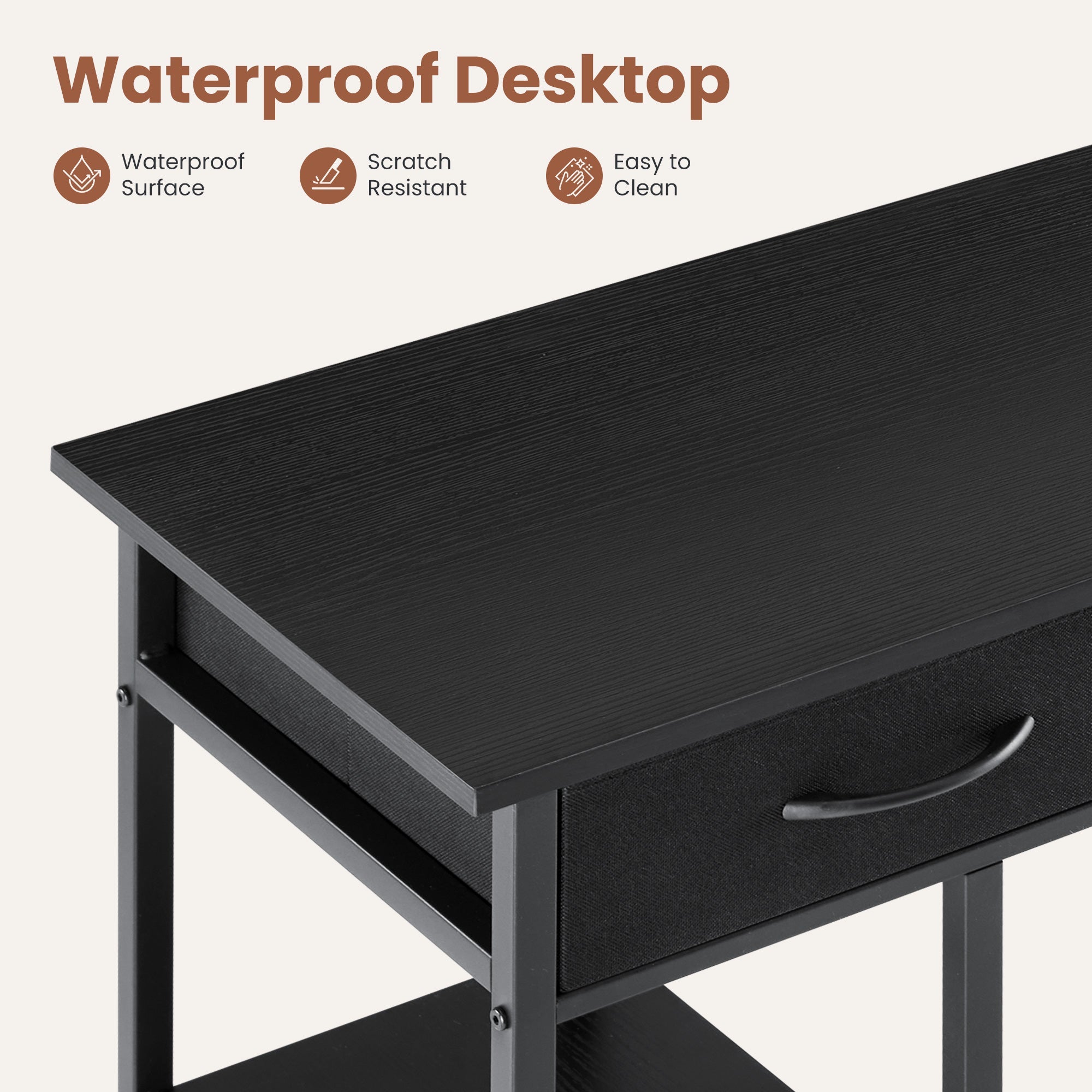 48-Inch Home Office Desk 3 Drawers