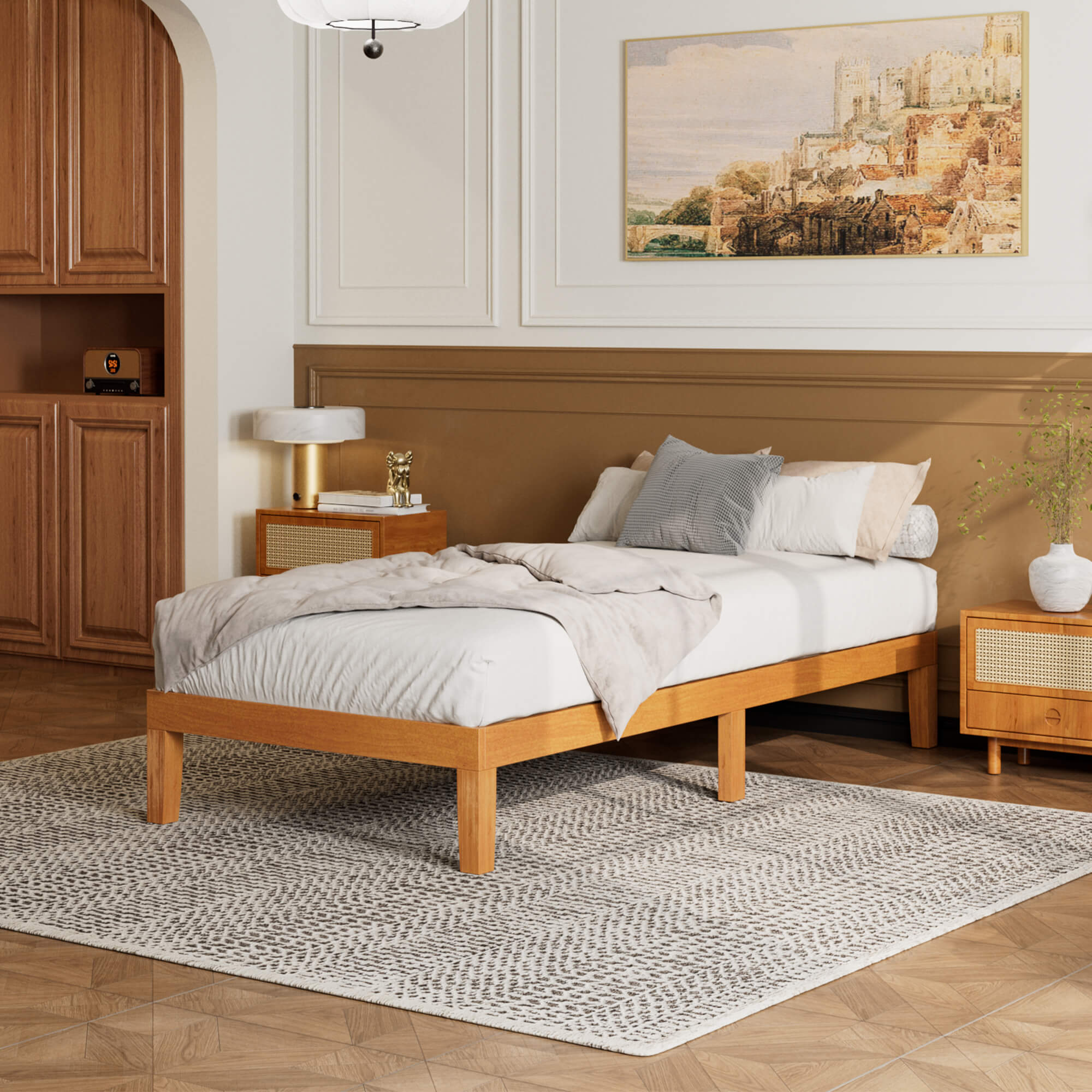 Minimalist Solid Wood Bed Frame