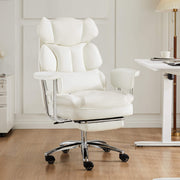 Leather Executive Chair with Footrest